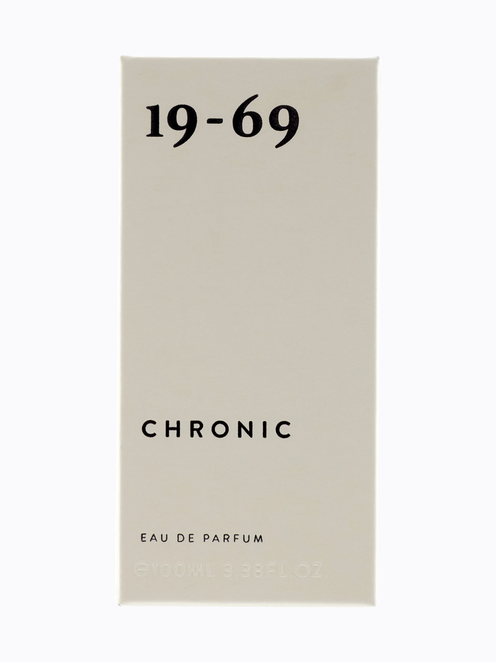 19-69 Chronic Perfume Unisex — EdP 100ml Packaging Front View