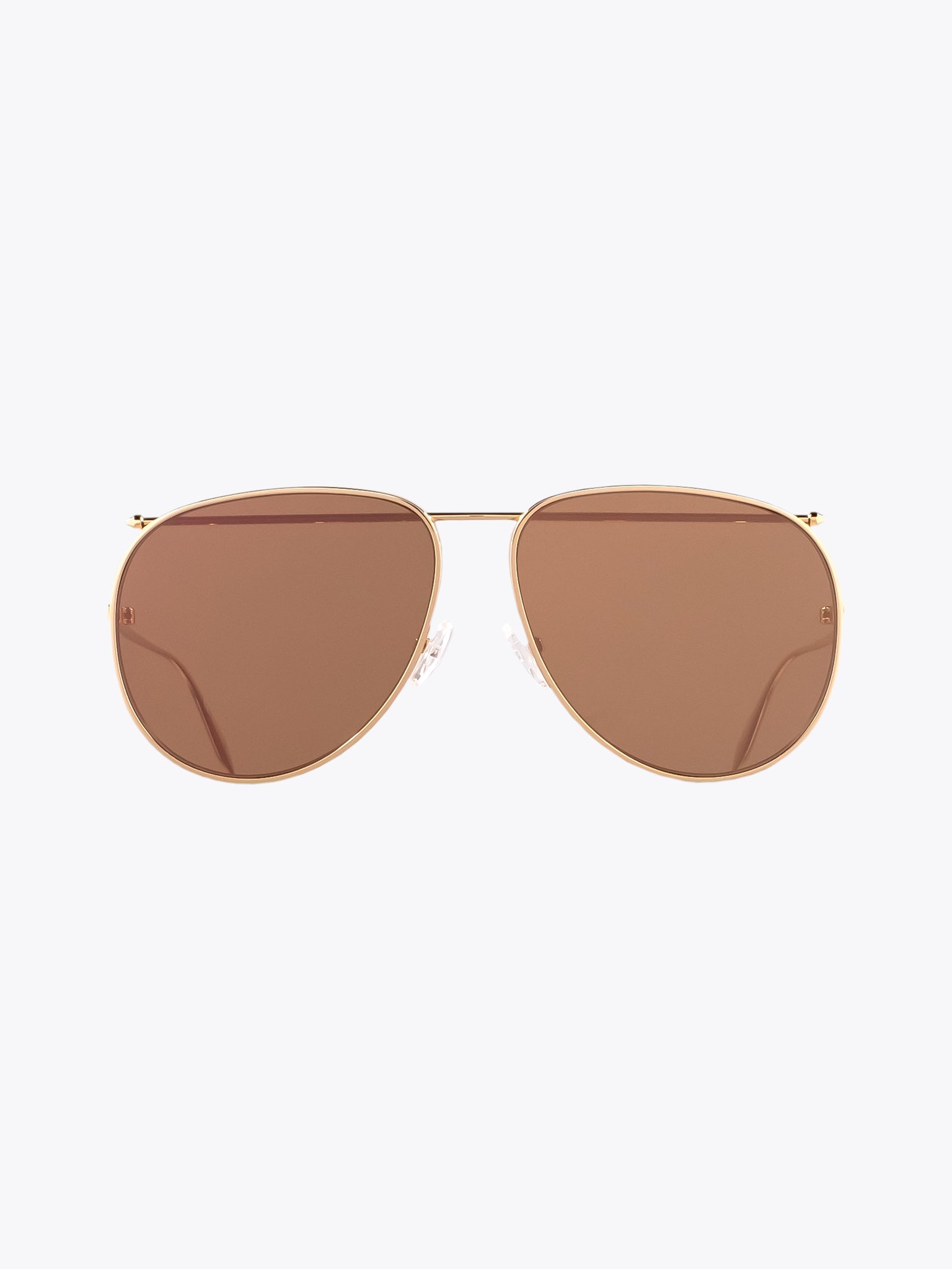 ALEXANDER MCQUEEN Sonnenbrille Gold Piercing Aviator