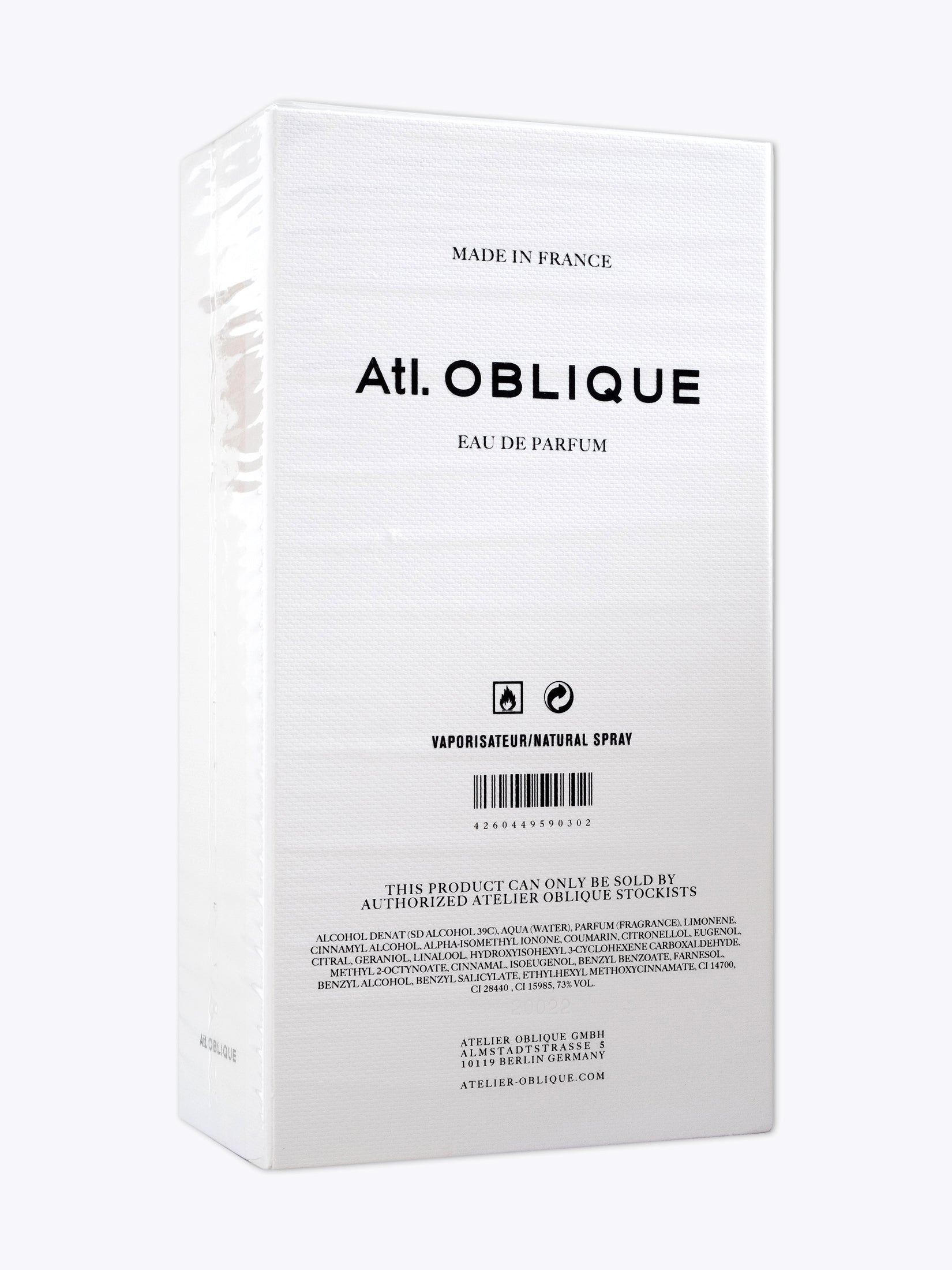 ATL. OBLIQUE — Closer — Eau de Parfum 50ml Packaging Back View