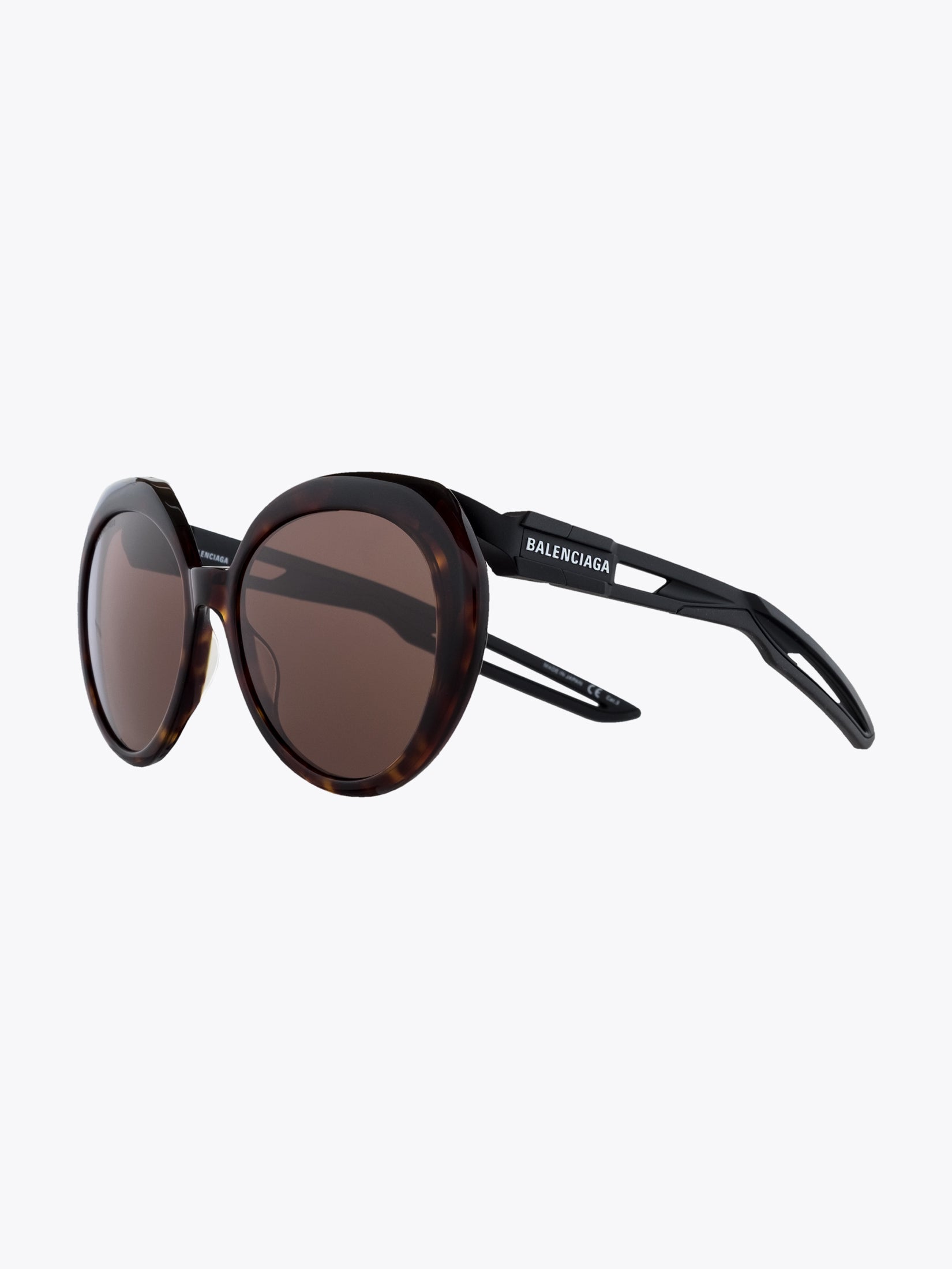 BALENCIAGA EYEWEAR Hybrid Havana Butterfly Sunglasses - APODEP.com