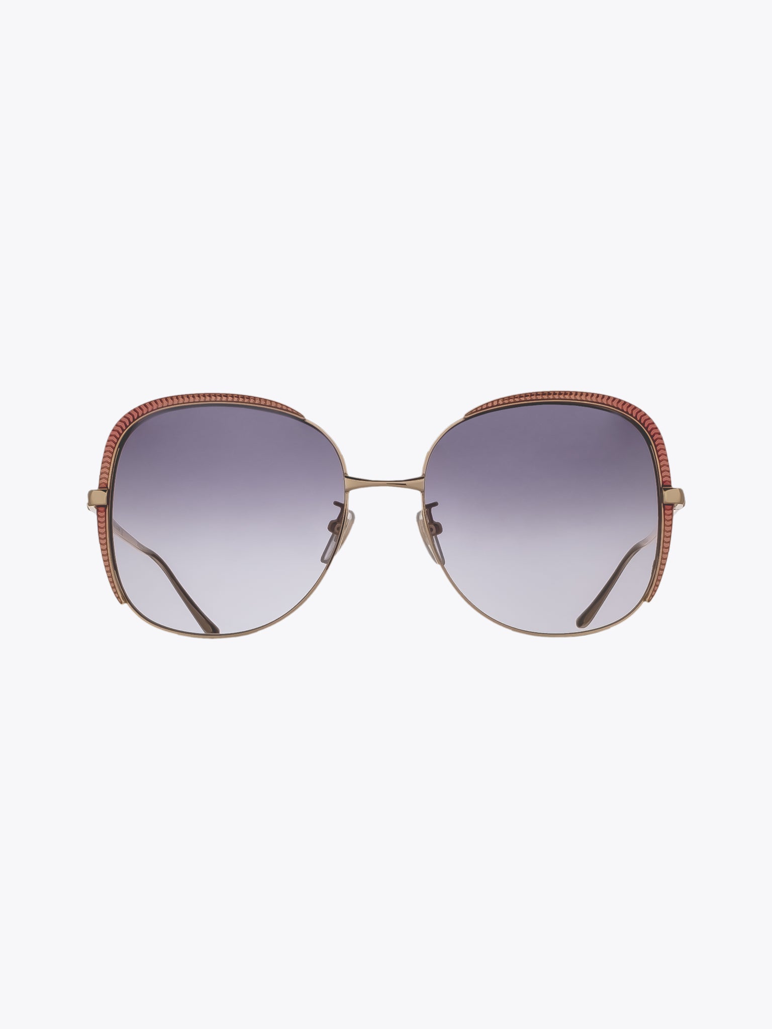 GUCCI EYEWEAR GG0400S Pink/Gold Square Sunglasses - APODEP.com