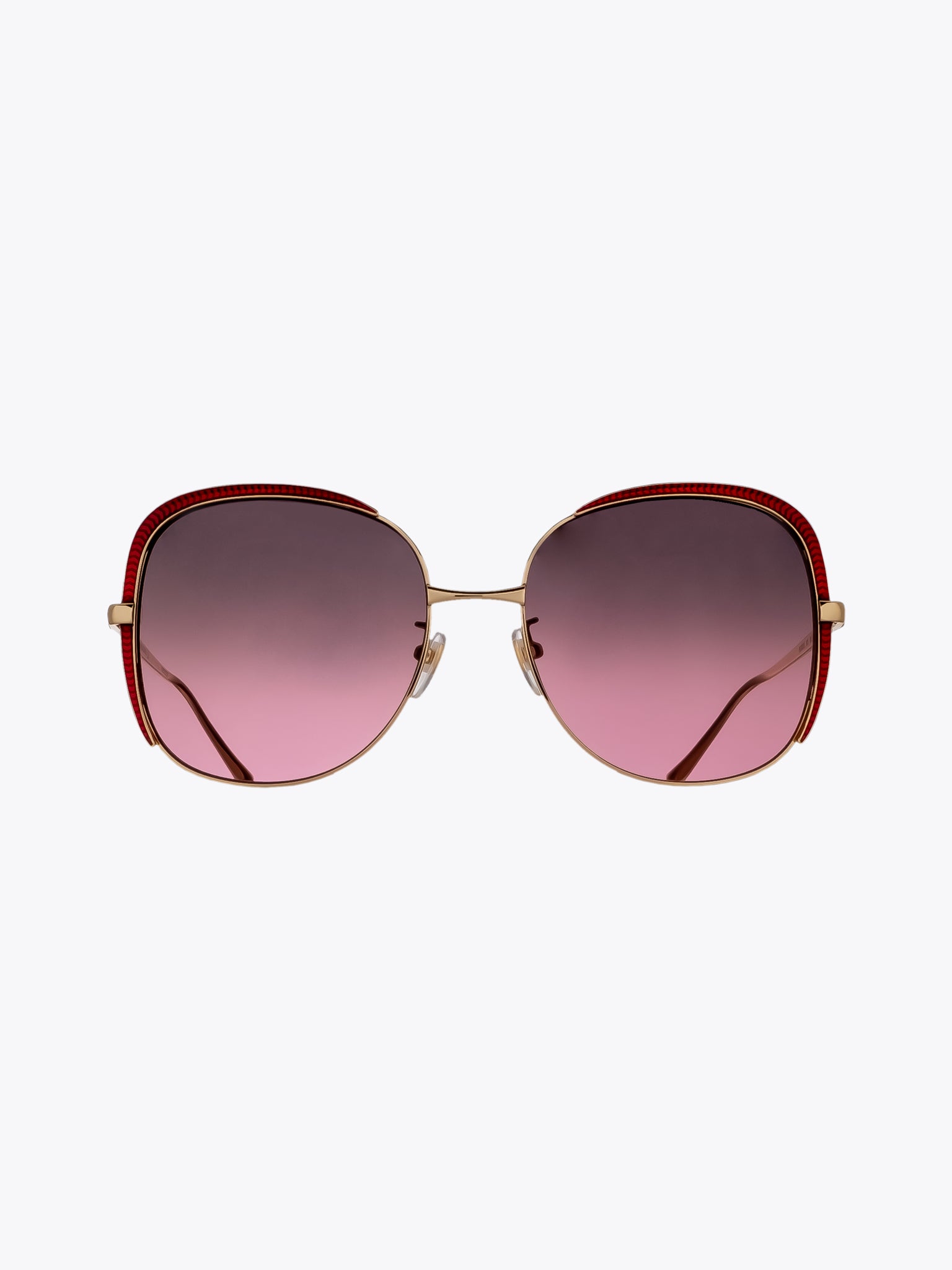 GUCCI EYEWEAR GG0400S Red/Gold Square Sunglasses - APODEP.com