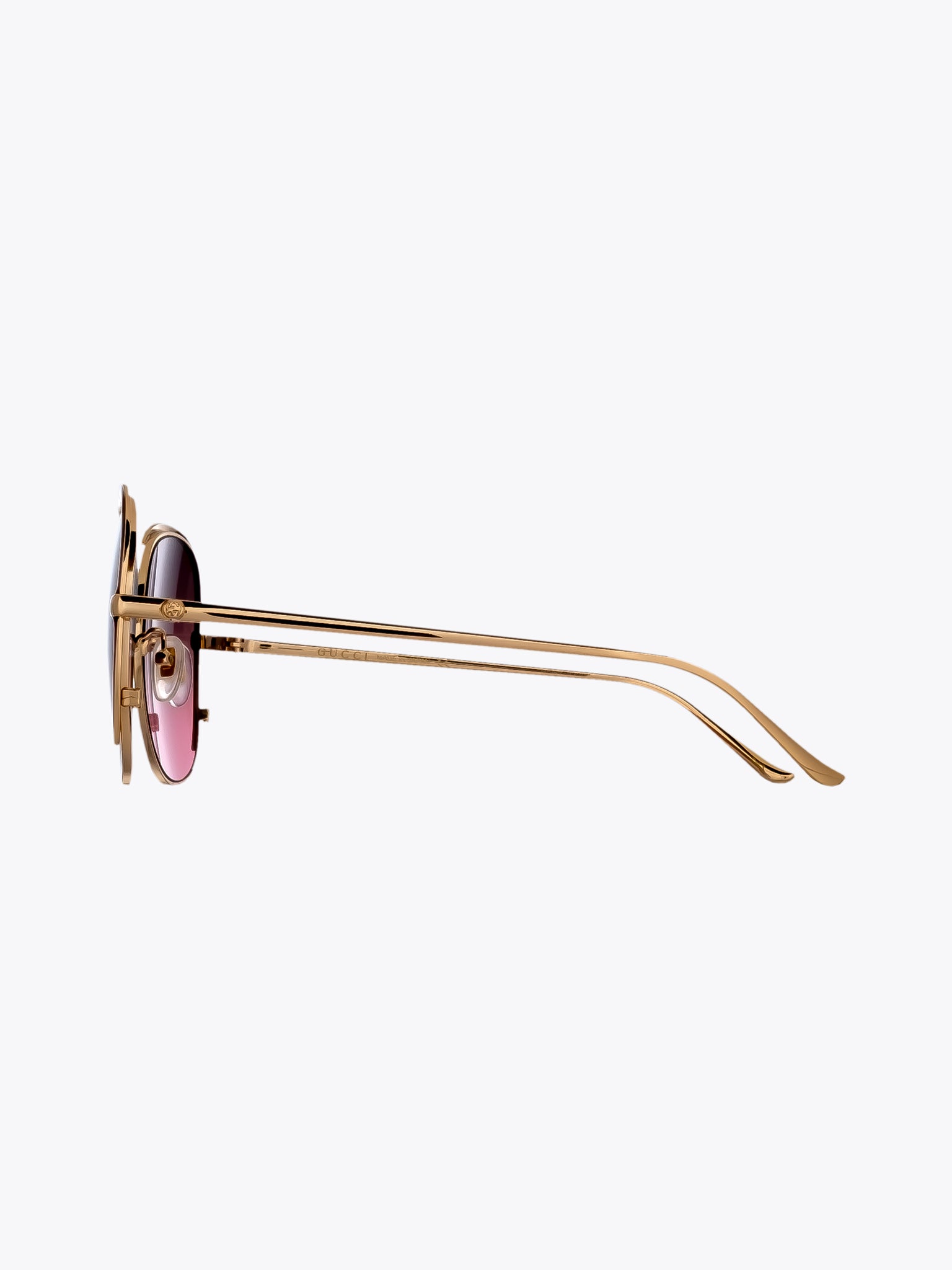 GUCCI EYEWEAR GG0400S Red/Gold Square Sunglasses - APODEP.com