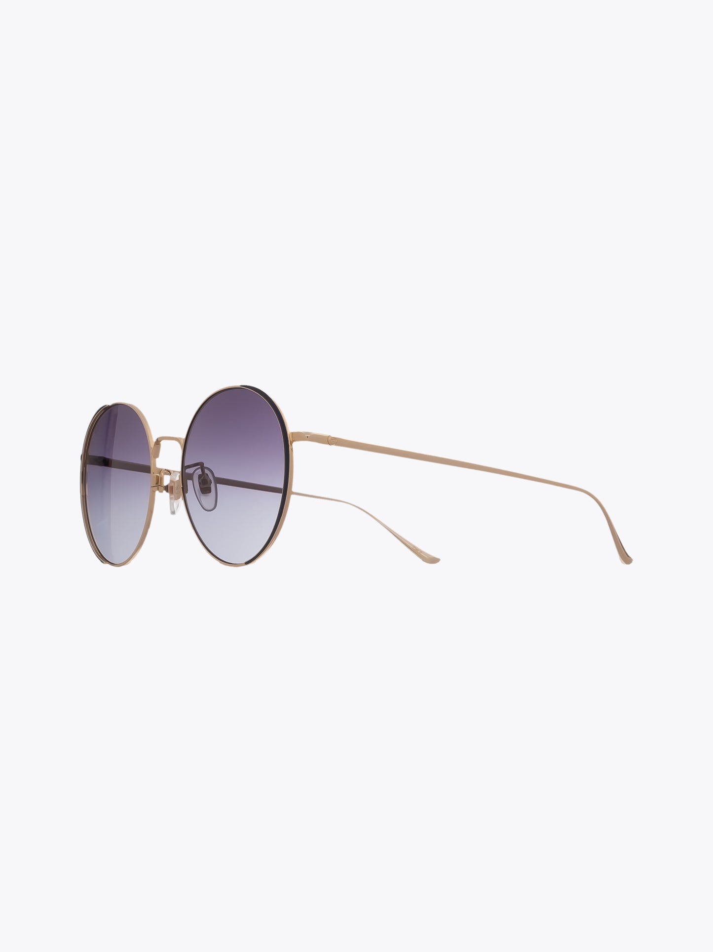 GUCCI EYEWEAR GG0401SK Blue Navy/Gold Round Sunglasses - APODEP.com