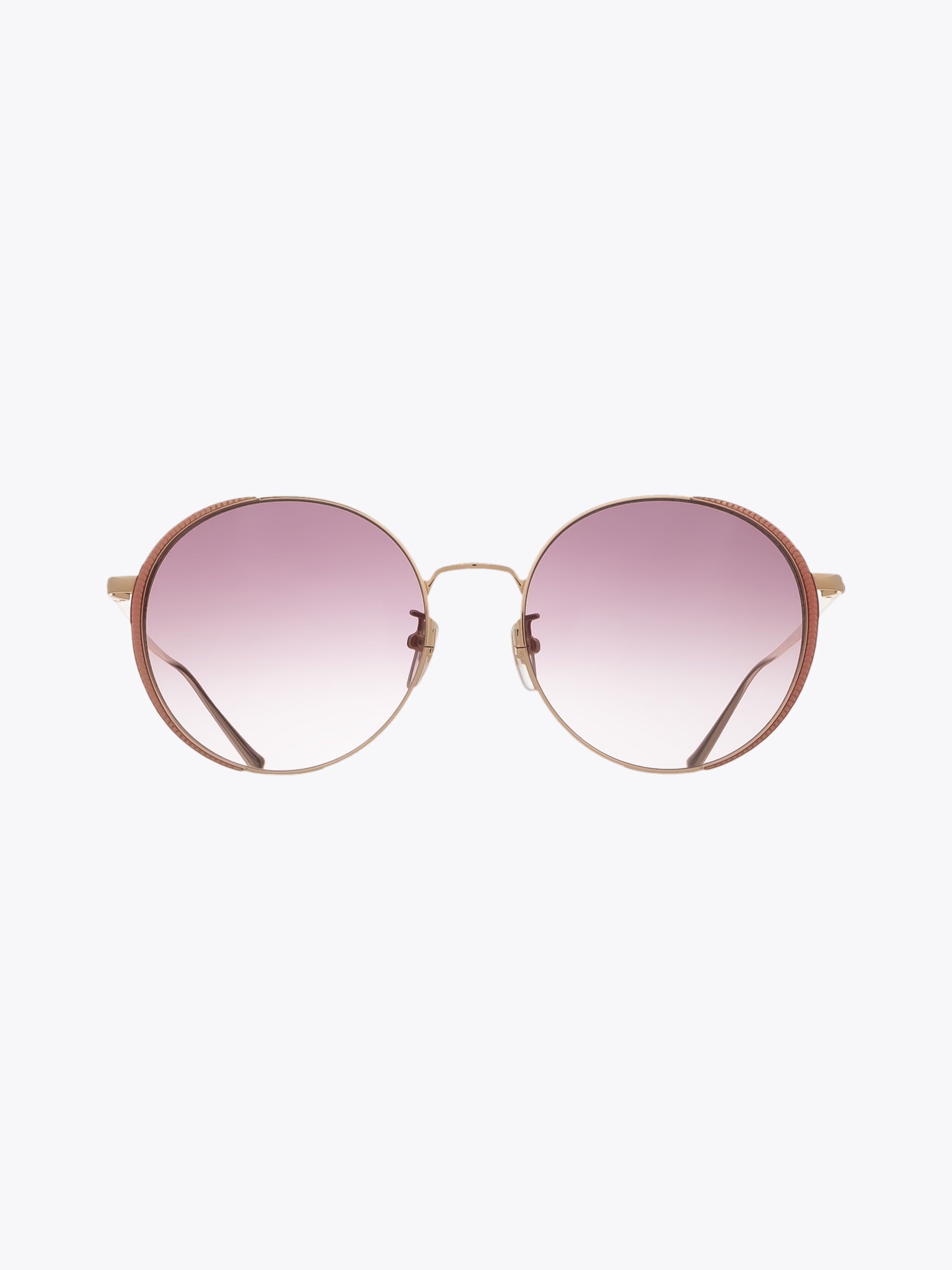 GUCCI EYEWEAR GG0401SK Pink/Gold Round Sunglasses - APODEP.com