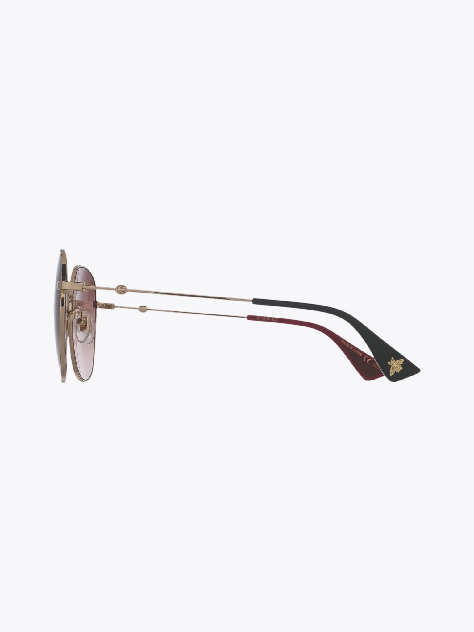 GUCCI EYEWEAR GG0415SK Green/Red/Gold Round Sunglasses - APODEP.com