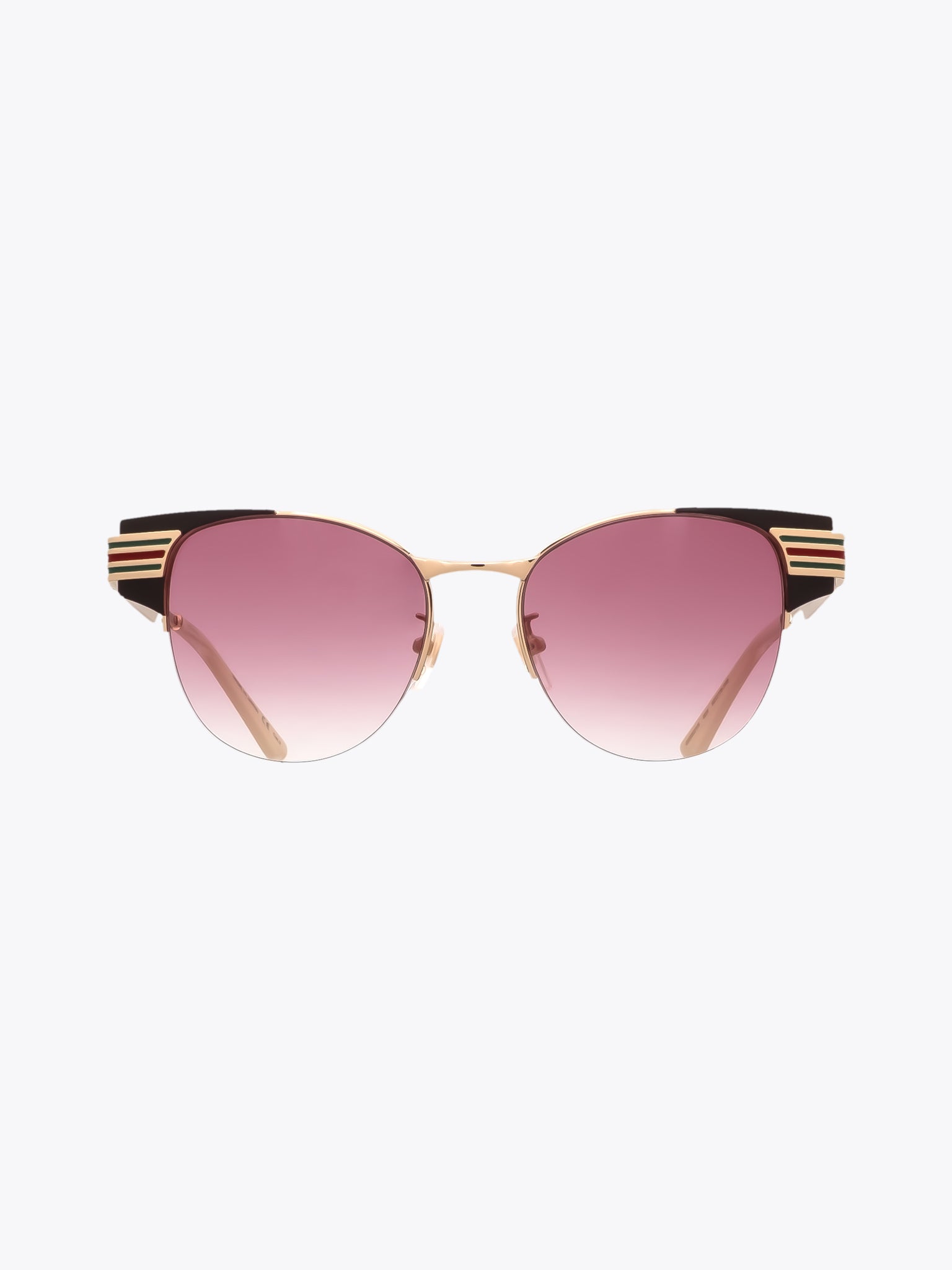 GUCCI EYEWEAR GG0521S Brown/Gold Cat-Eye Sunglasses - APODEP.com