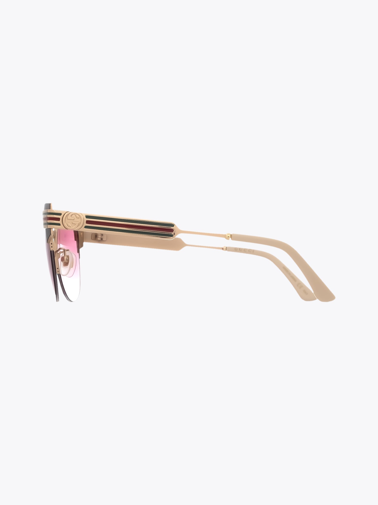 GUCCI EYEWEAR GG0521S Brown/Gold Cat-Eye Sunglasses - APODEP.com