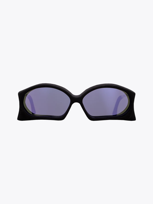 IMPURI Hide Recycled Carbon Sunglasses Black - APODEP.com