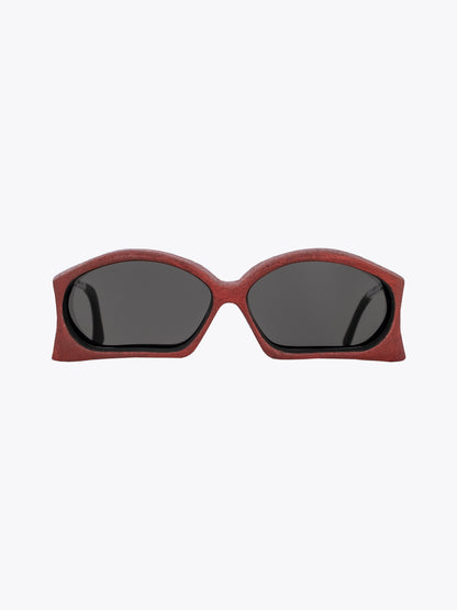 IMPURI Hide Recycled Carbon Sunglasses Copper Red - APODEP.com