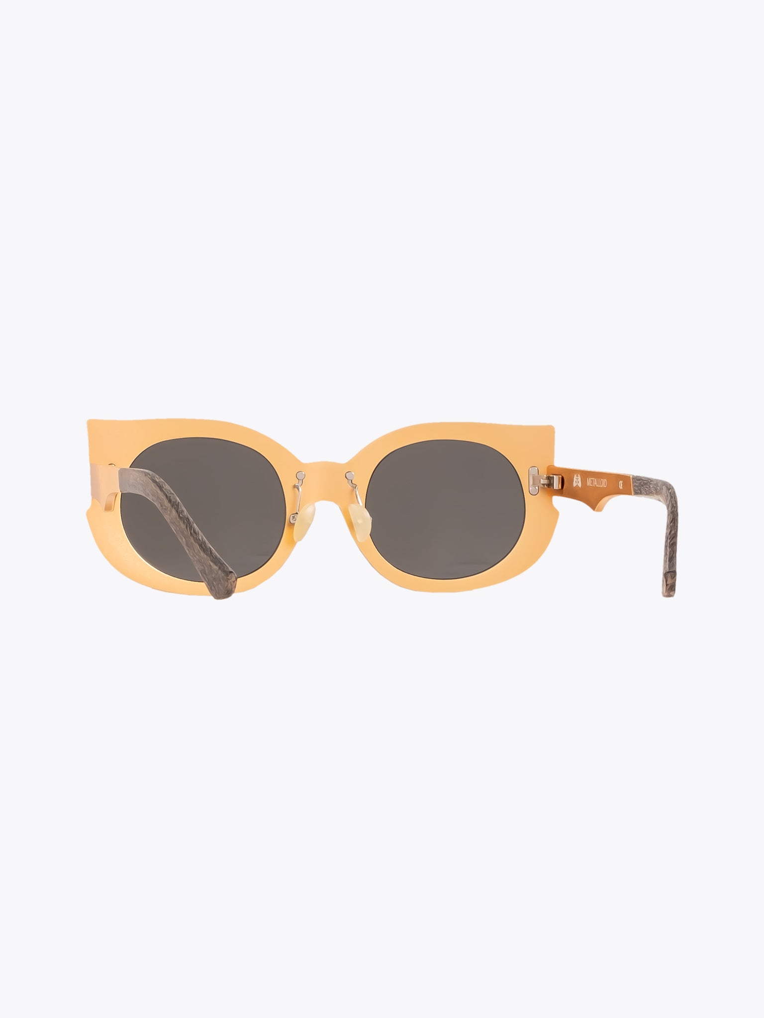 Rigards Metalloid Gold Sanjuro Sunglasses (RG0051AL)—Inside View