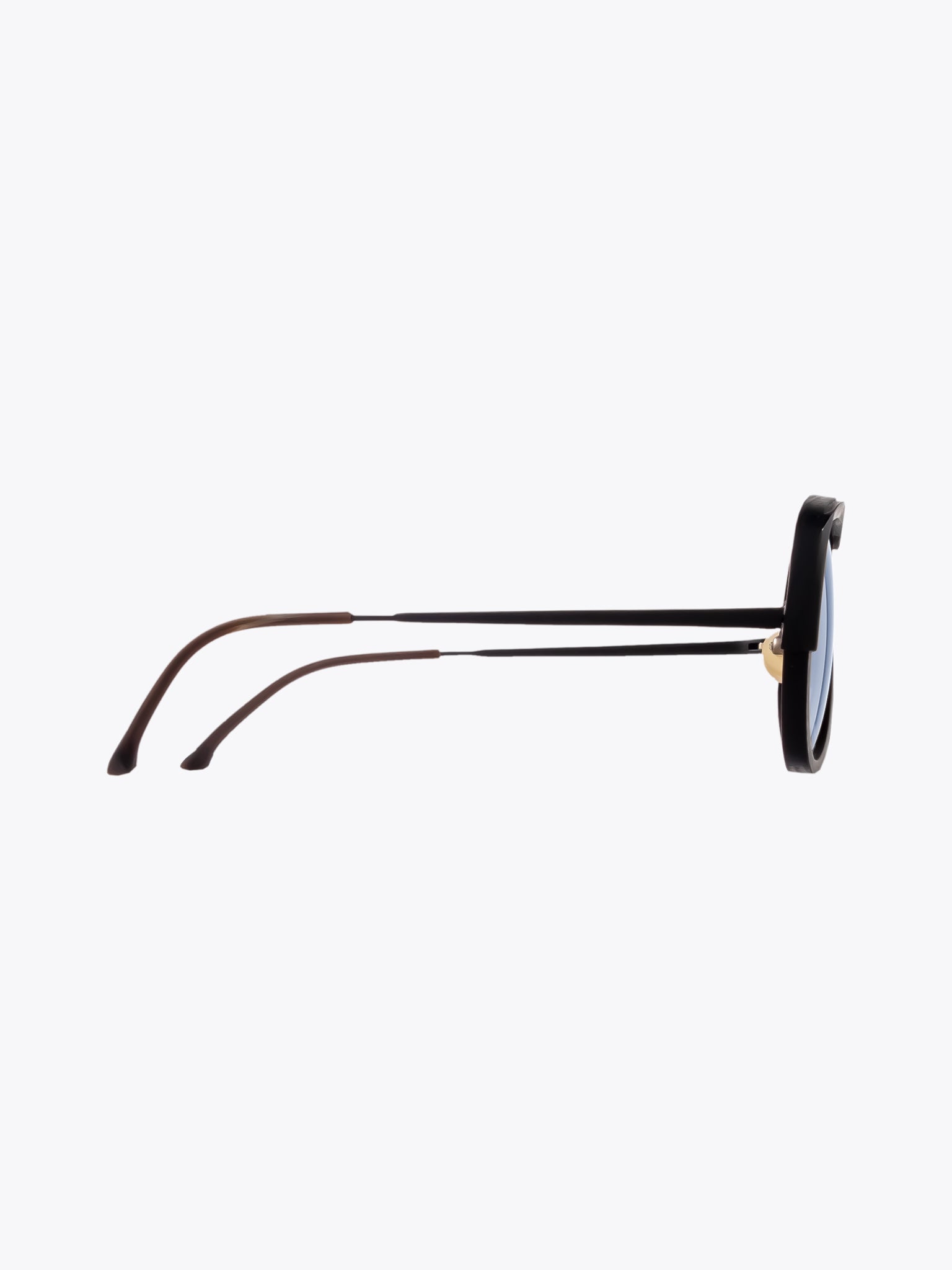 Rigards Genuine Horn Black Sunglasses (RG0099)—Side View