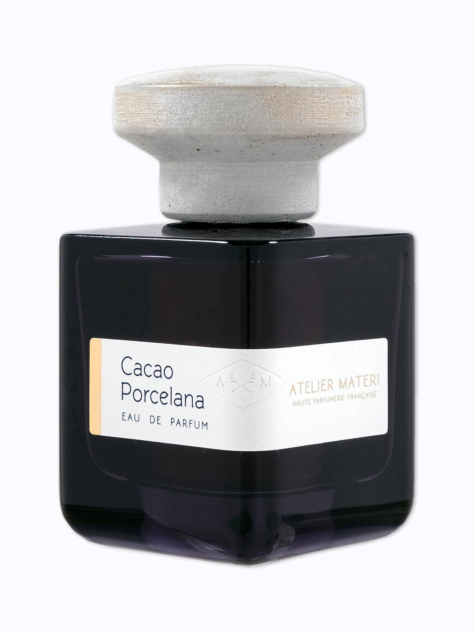 ATELIER MATERI Cacao Porcelana Perfume Unisex — EdP 100ml Bottle Side View