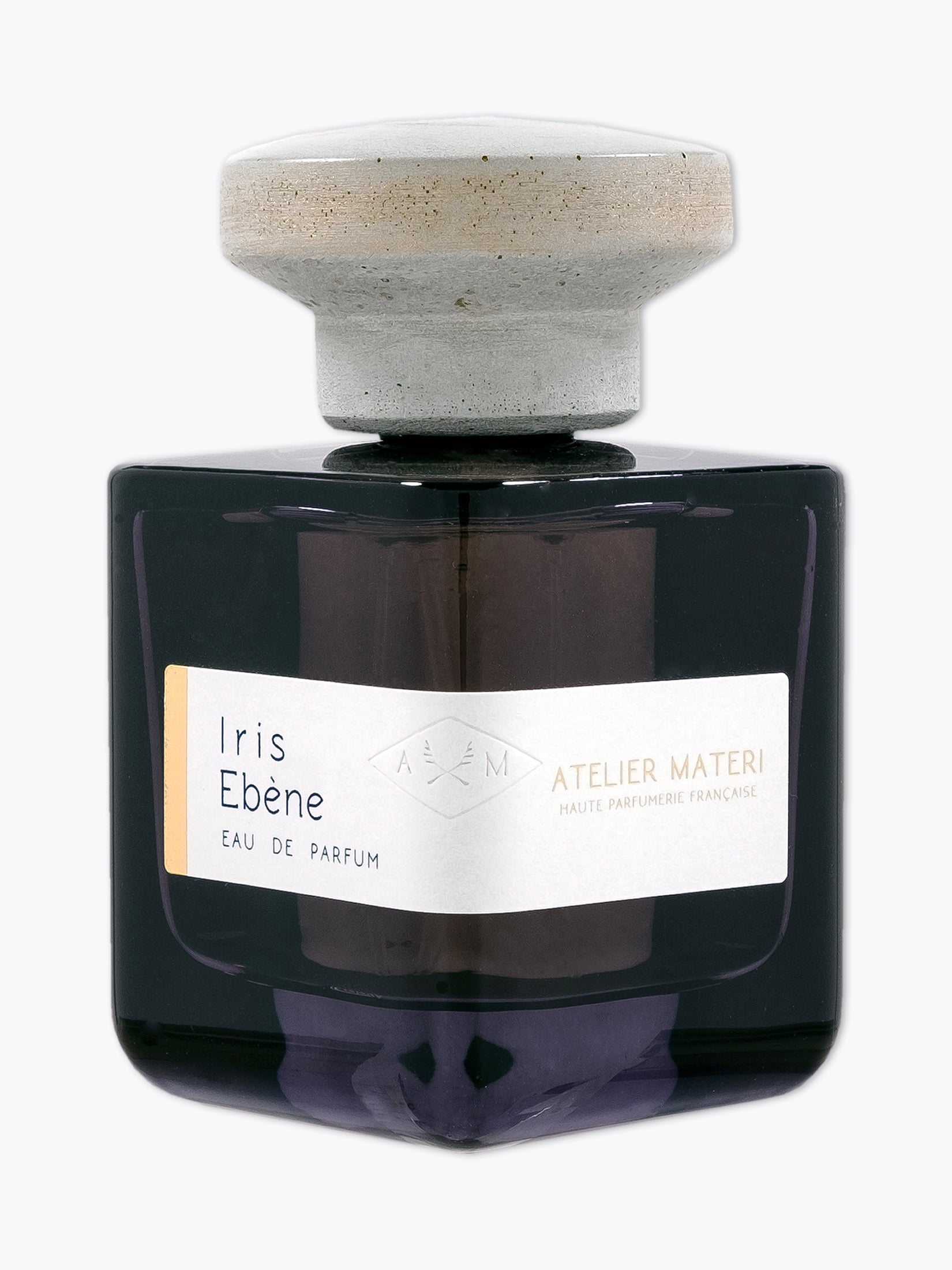 ATELIER MATERI Iris Ebène Perfume Unisex — EdP 100ml Bottle Side View