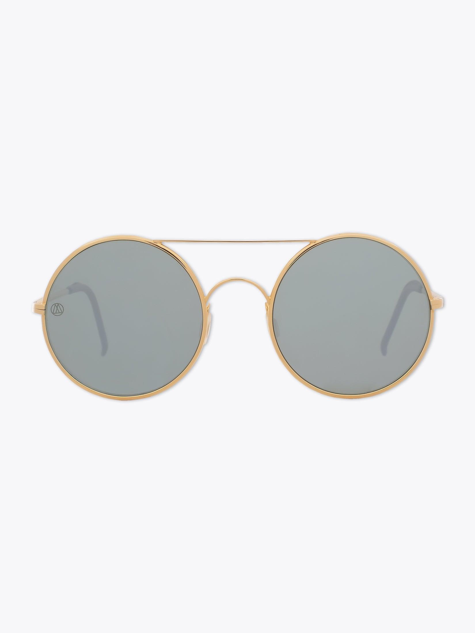 8000 Eyewear 8M4 Gold-Tone Round Sunglasses - APODEP.com