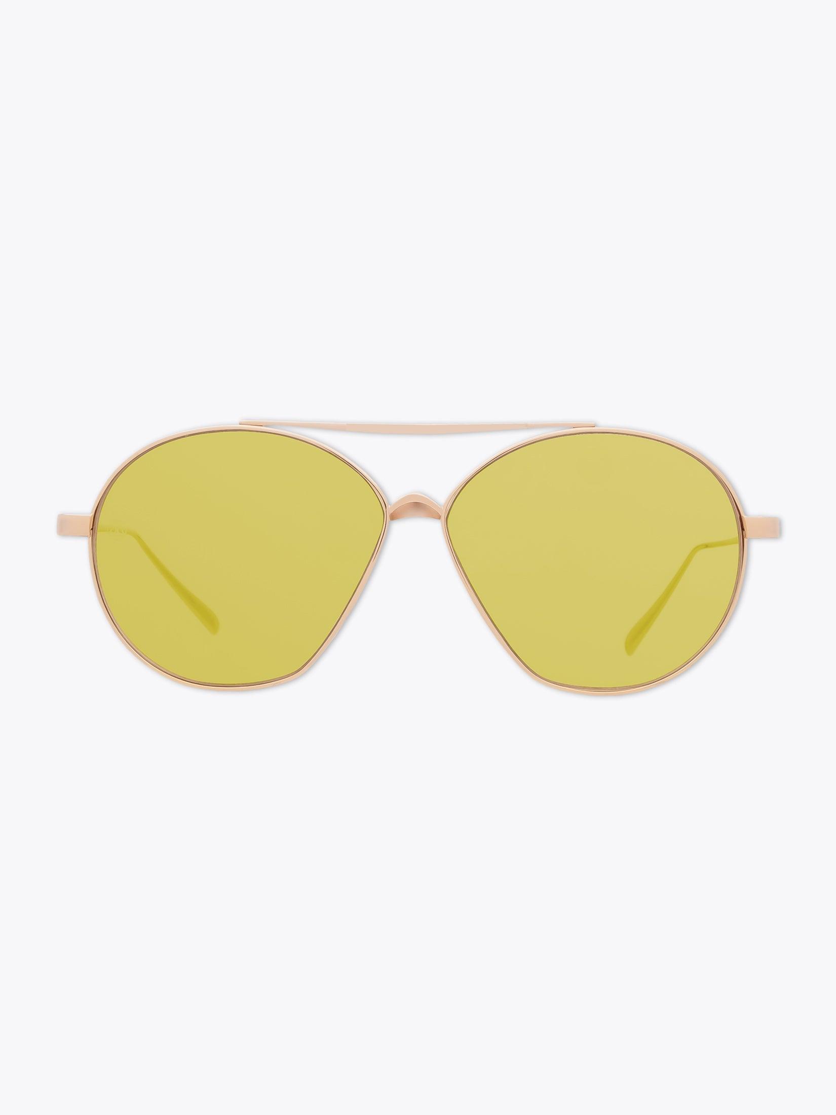 8000 Eyewear 8M7 Gold-Tone Pilot Sunglasses - APODEP.com