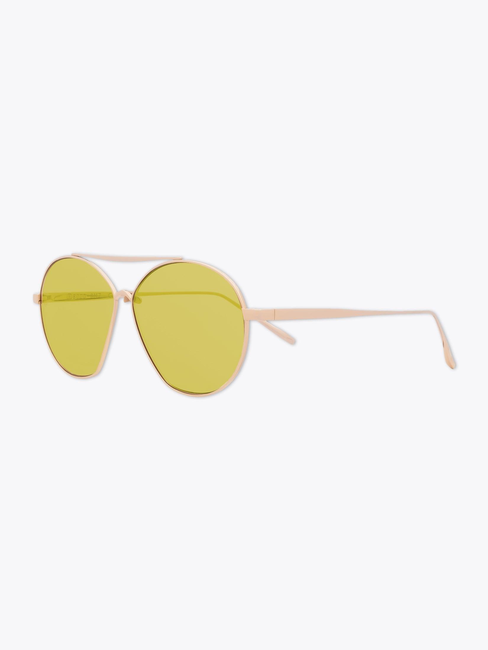 8000 Eyewear 8M7 Gold-Tone Pilot Sunglasses - APODEP.com