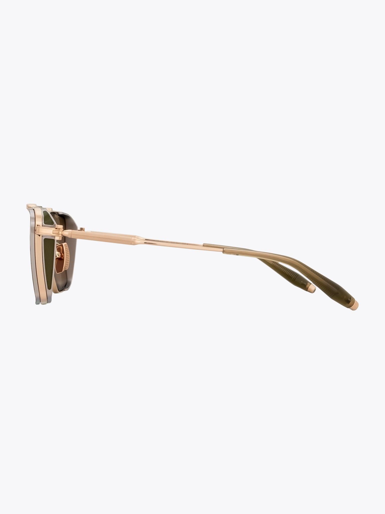 AKONI Hera — Sunglasses — White Gold side view