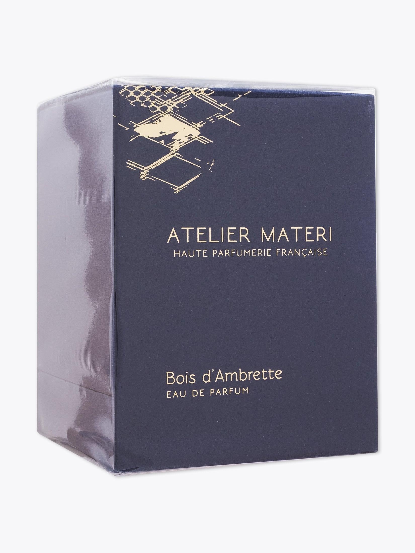 ATELIER MATERI Bois d'Ambrette — packaging front view