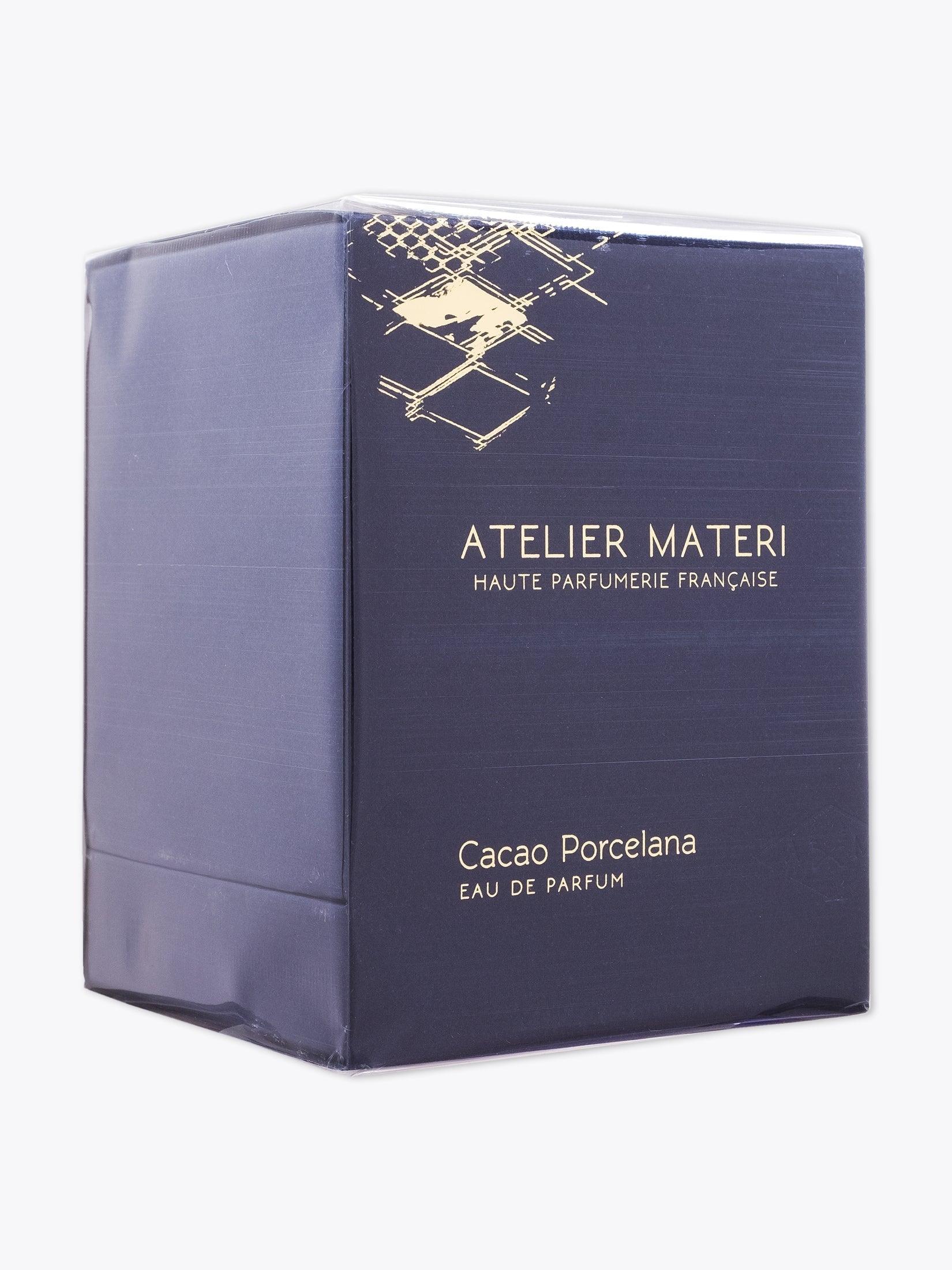 ATELIER MATERI Cacao Porcelana Perfume packaging front view