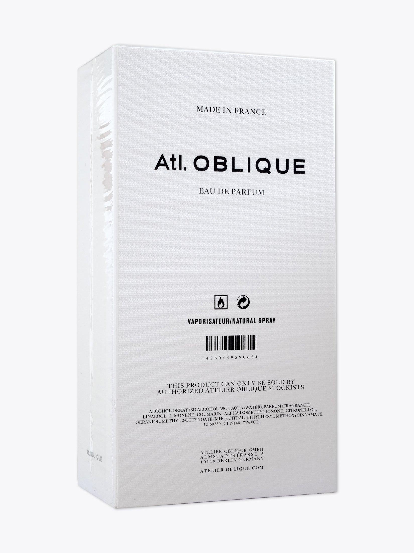 Atl. OBLIQUE Beton Brut — Eau de Parfum — 50ml White paper three-quarter back view