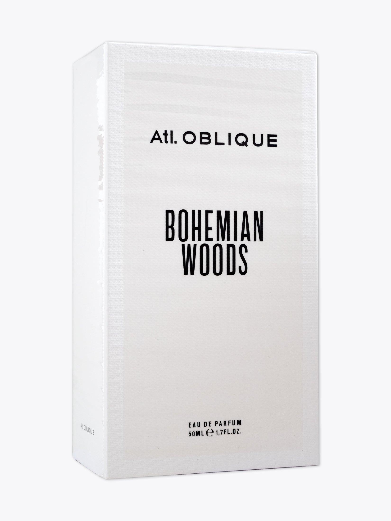 Atl. OBLIQUE Bohemian Woods — Eau de Parfum — 50ml White paper three-quarter front view