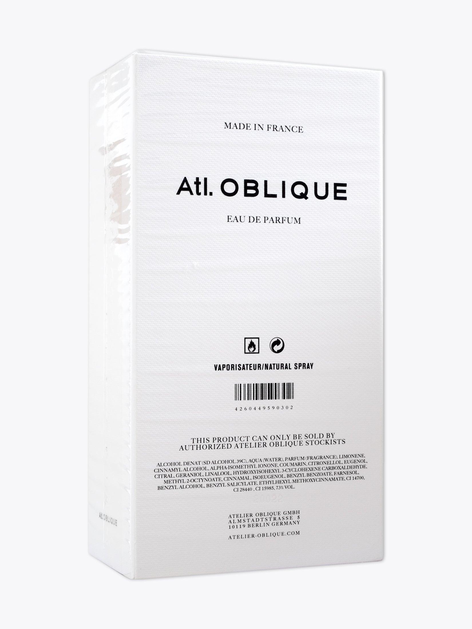 Atl. OBLIQUE Closer — Eau de Parfum — 50ml White paper three-quarter back view