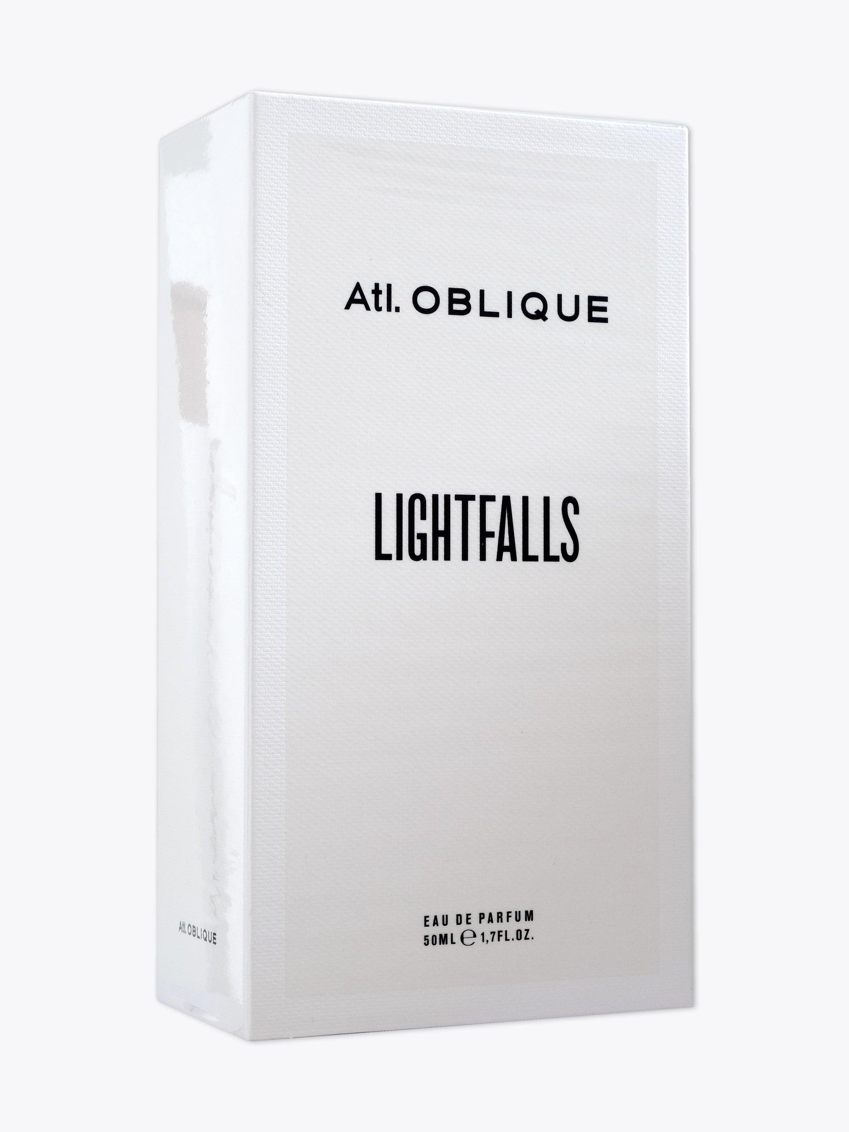 Atl. OBLIQUE Lightfalls — Eau de Parfum — 50ml White paper three-quarter front view