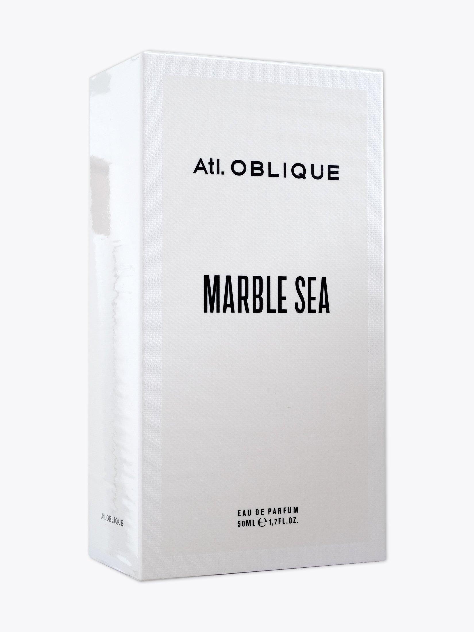 Atl. OBLIQUE Marble Sea — Eau de Parfum — 50ml White paper three-quarter front view