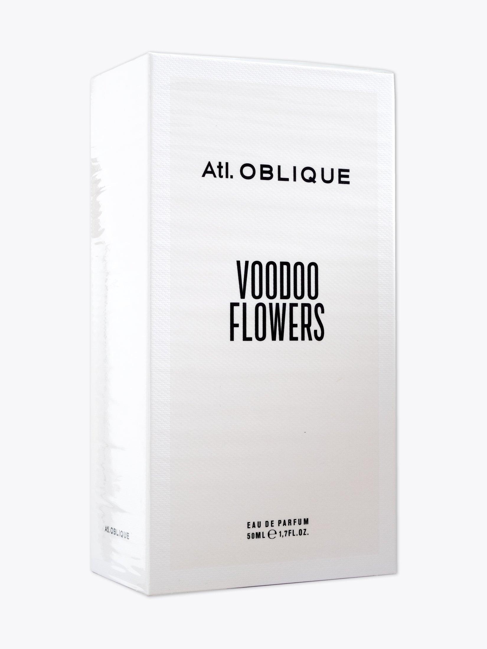 Atl. OBLIQUE Voodoo Flowers — Eau de Parfum — 50ml White paper three-quarter front view