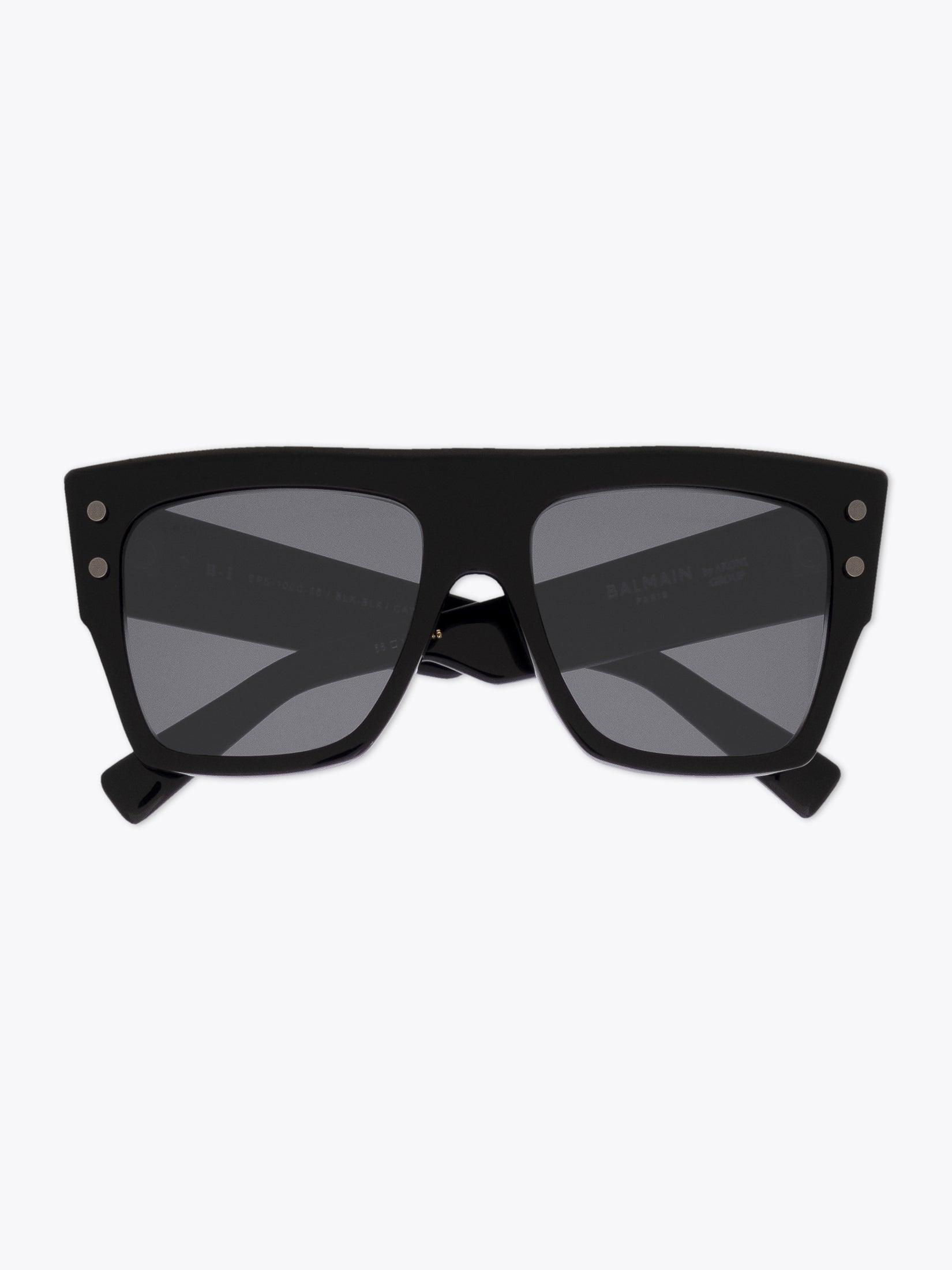 BALMAIN B-I — Sunglasses — Black front view