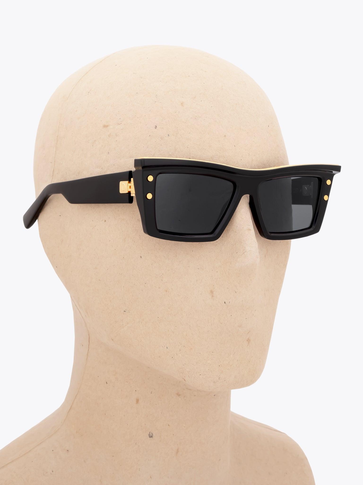 BALMAIN B-VII — Sunglasses — Black front view