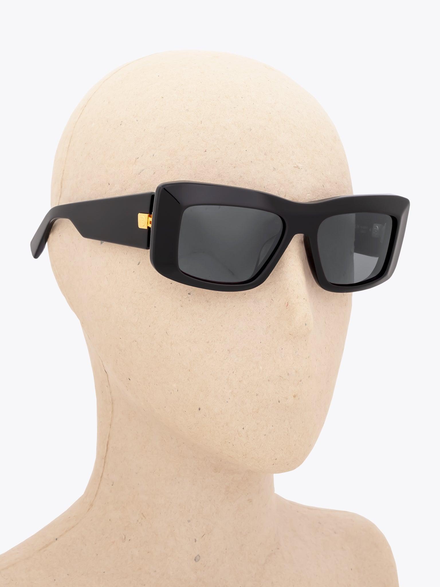 BALMAIN Envie — Sunglasses — Black worn on mannequin