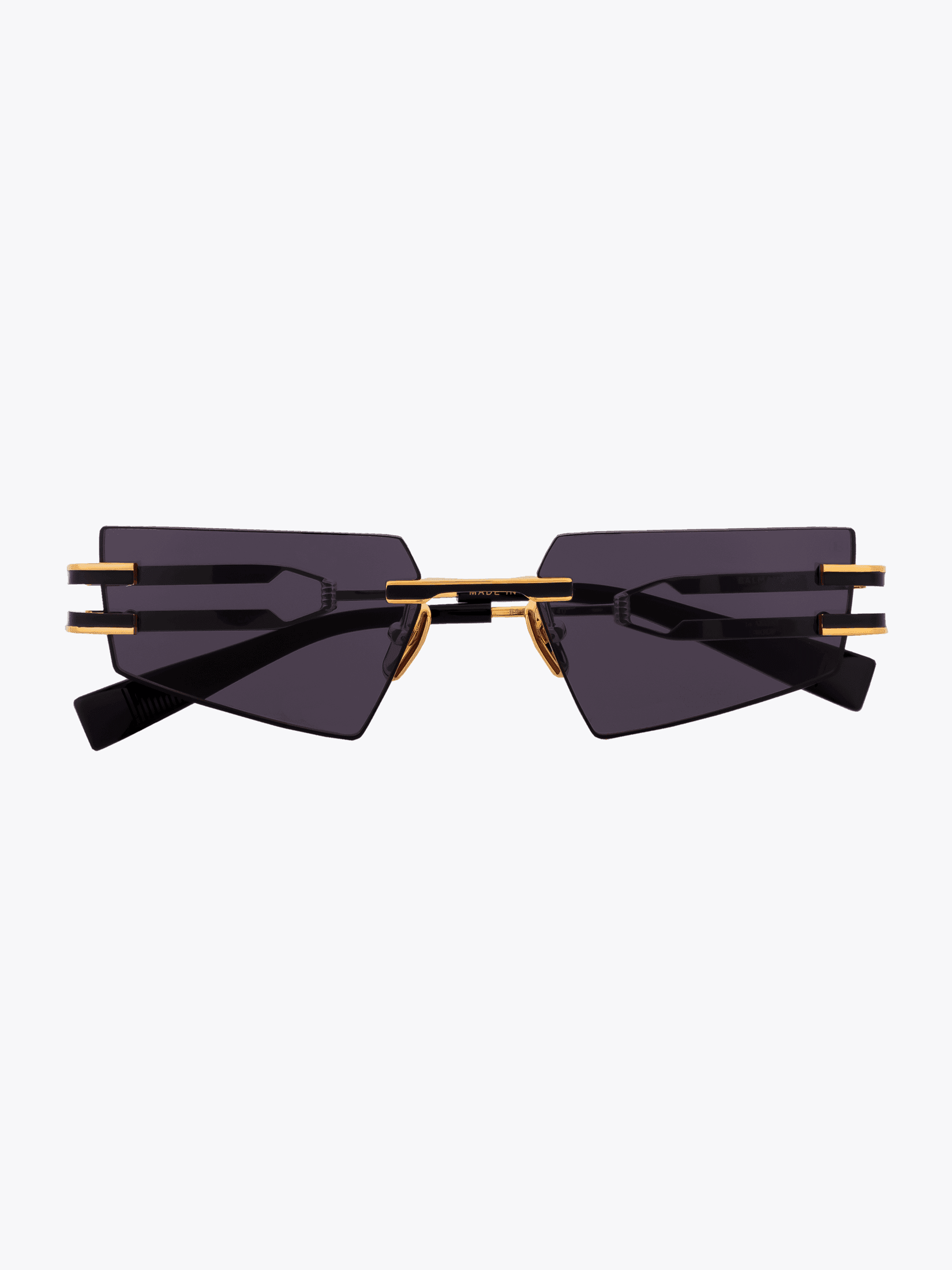 BALMAIN Fixe — Sunglasses — Gold / Black front view