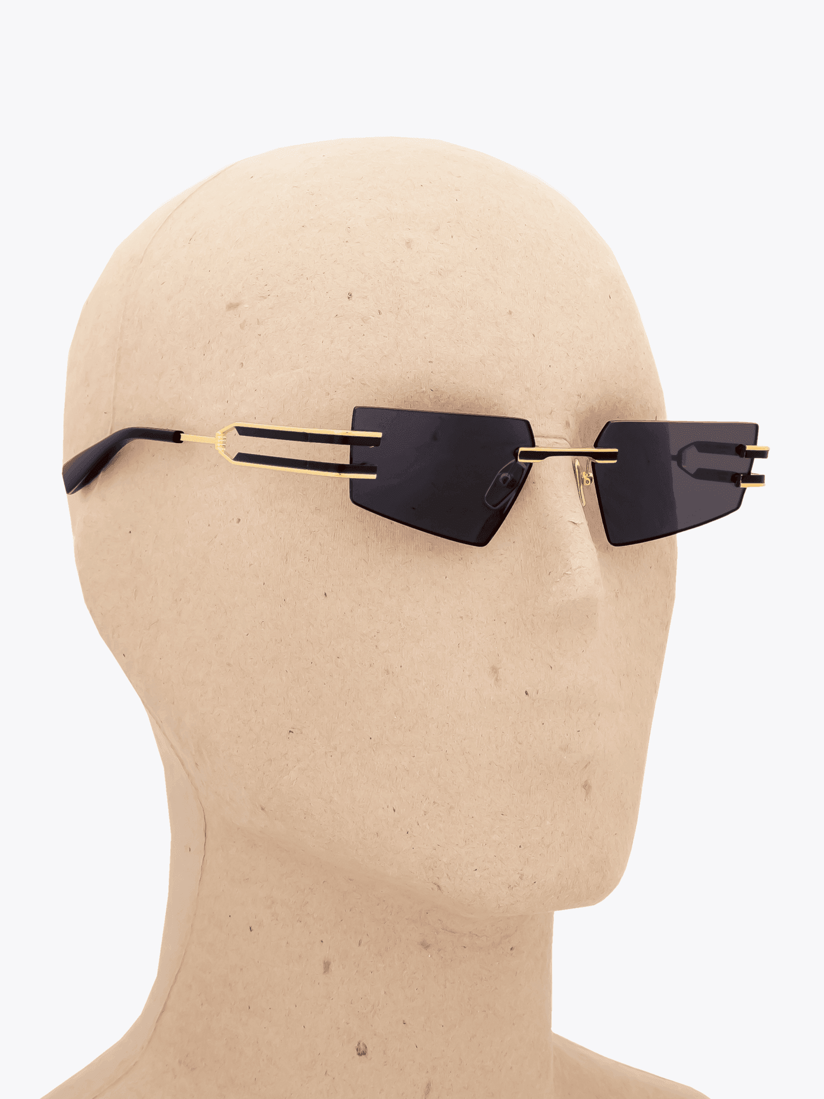 BALMAIN Fixe — Sunglasses — Gold / Black worn on mannequin