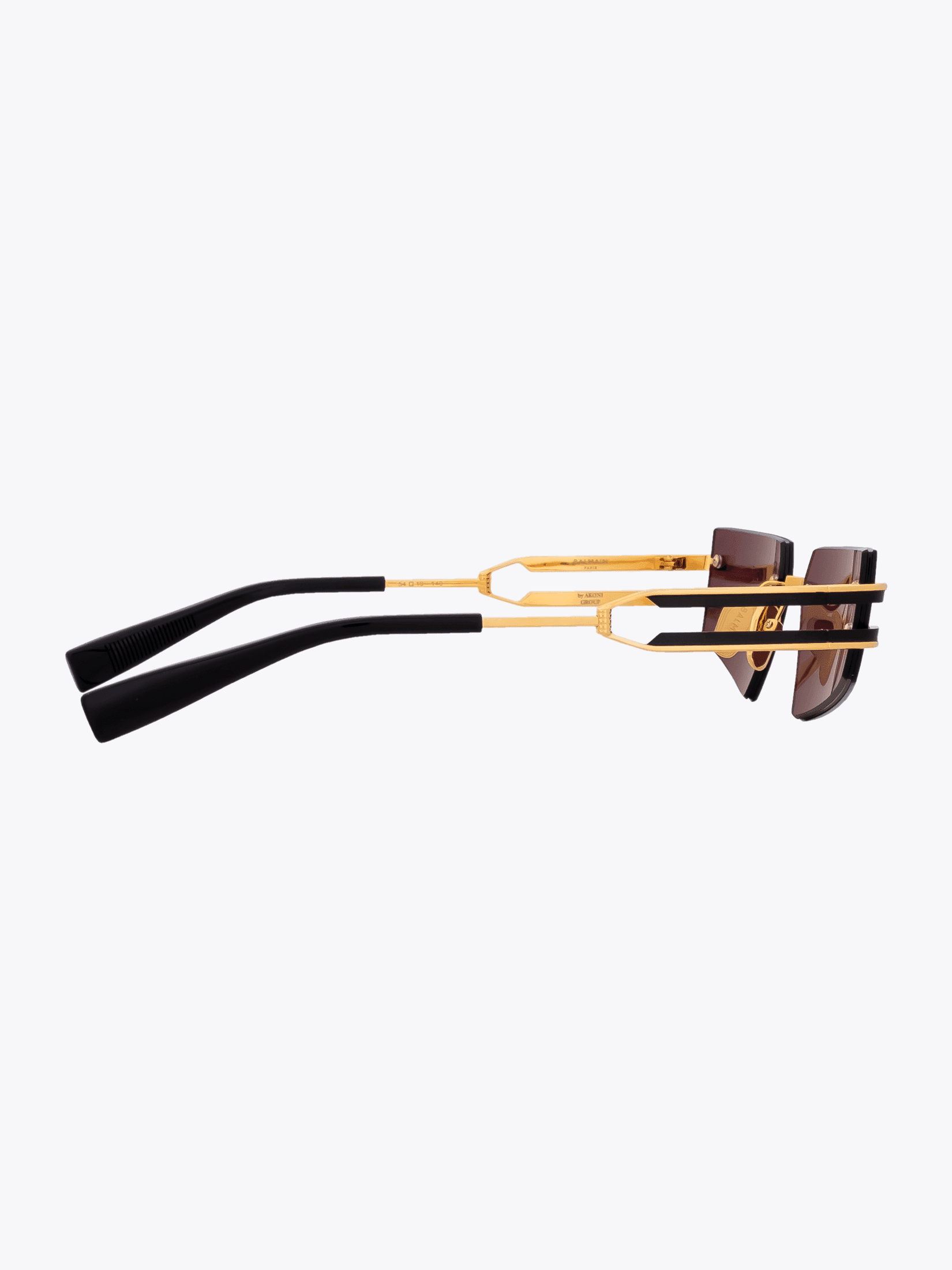 BALMAIN Fixe — Sunglasses — Gold / Black side view