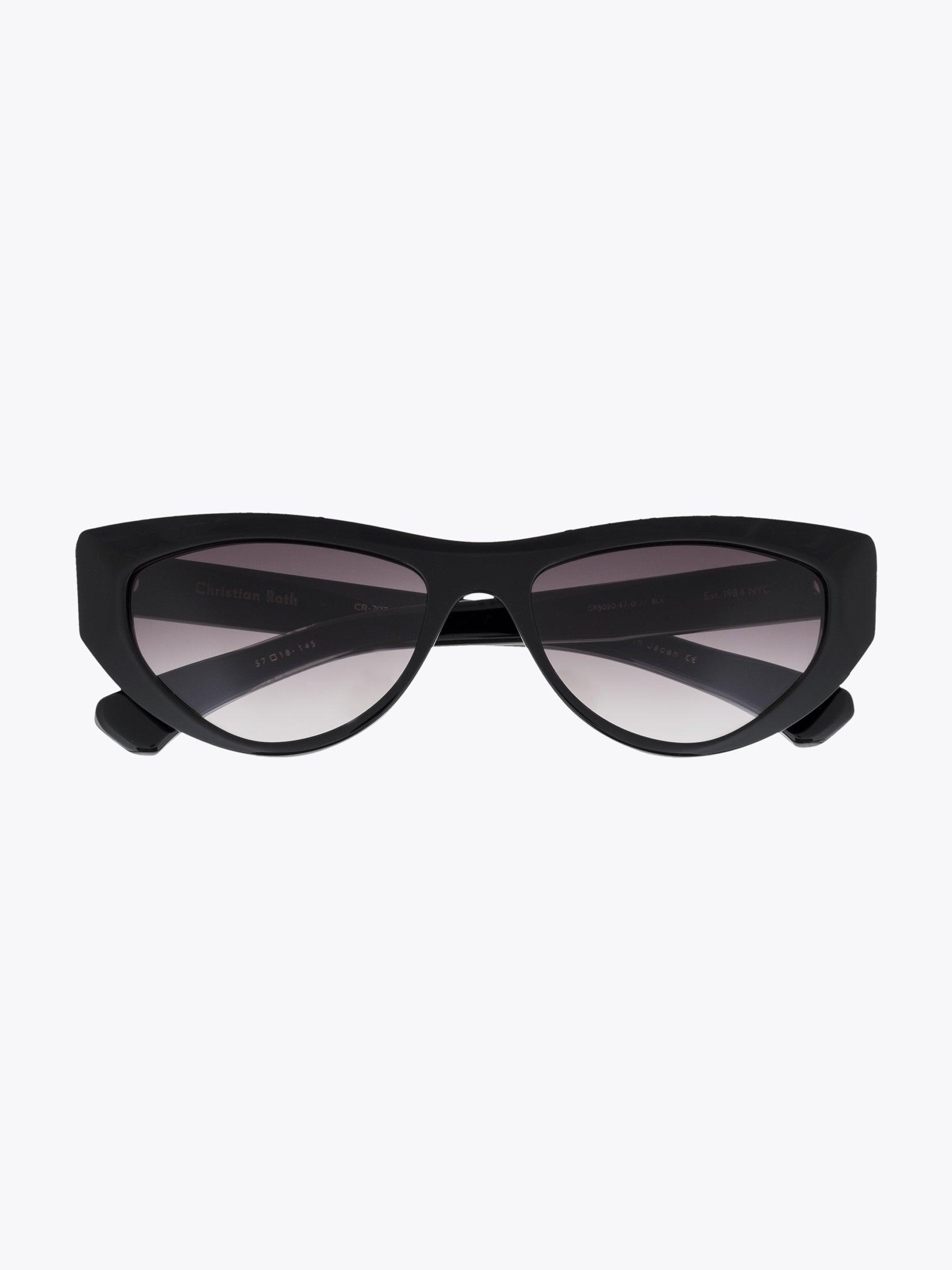 CHRISTIAN ROTH CR-703 Black Sunglasses - APODEP.com