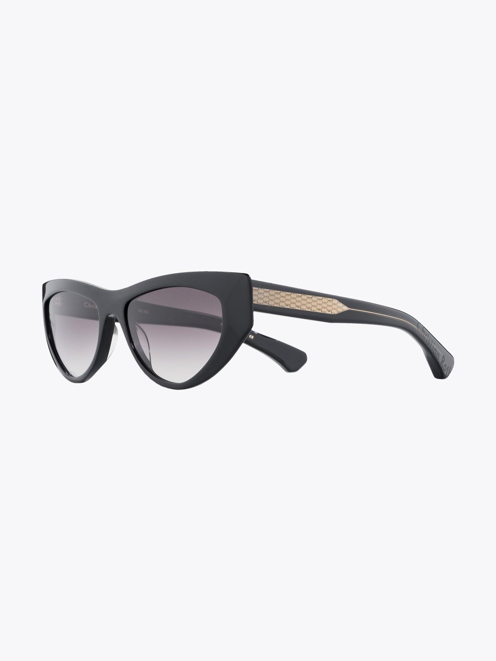 CHRISTIAN ROTH CR-703 Black Sunglasses - APODEP.com