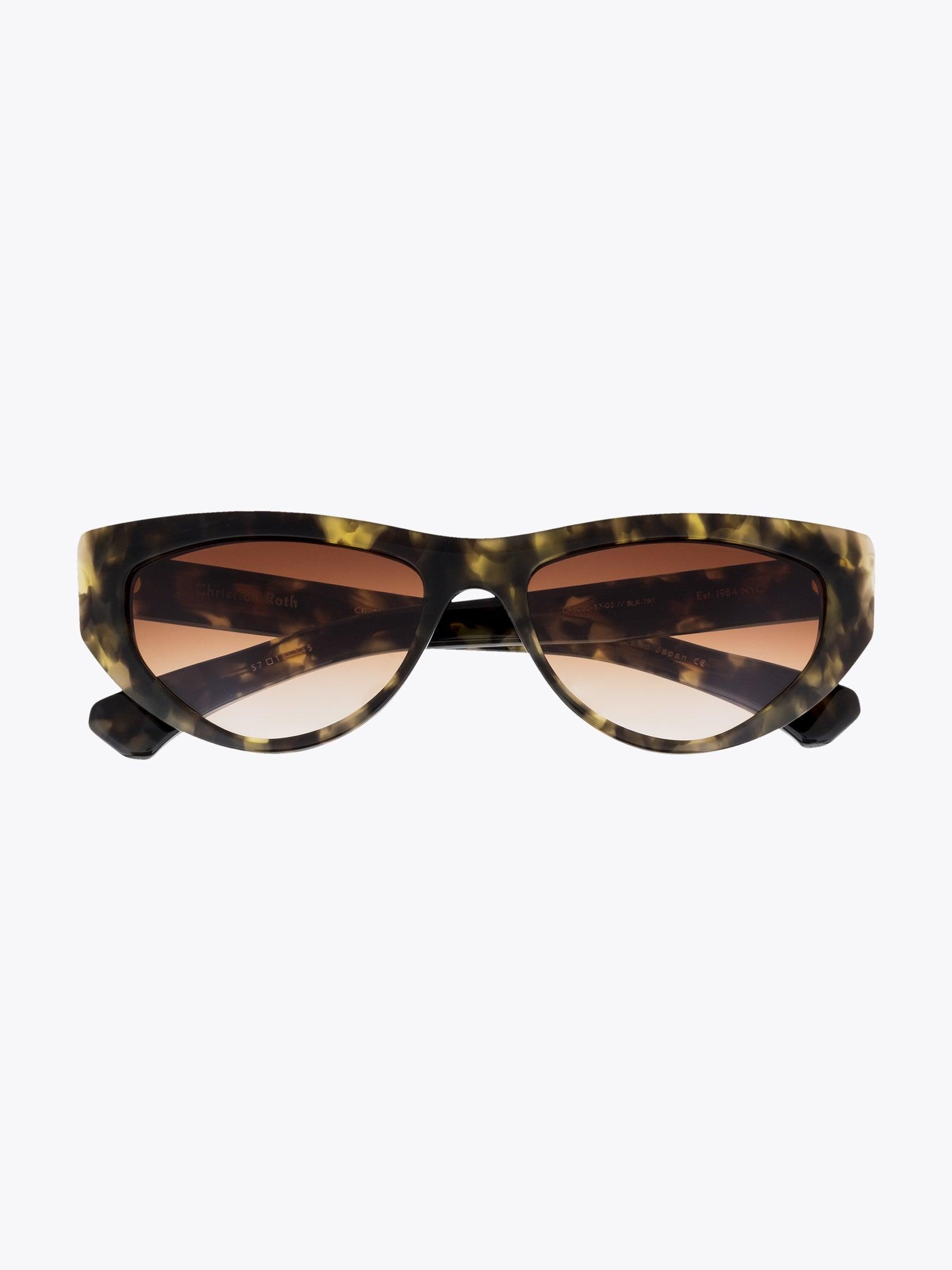 CHRISTIAN ROTH CR-703 Tortoise Sunglasses - APODEP.com