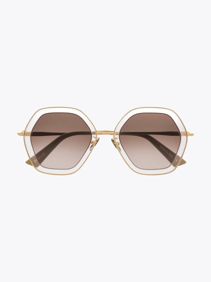 CHRISTIAN ROTH Rizzei ­Gold Sunglasses - APODEP.com