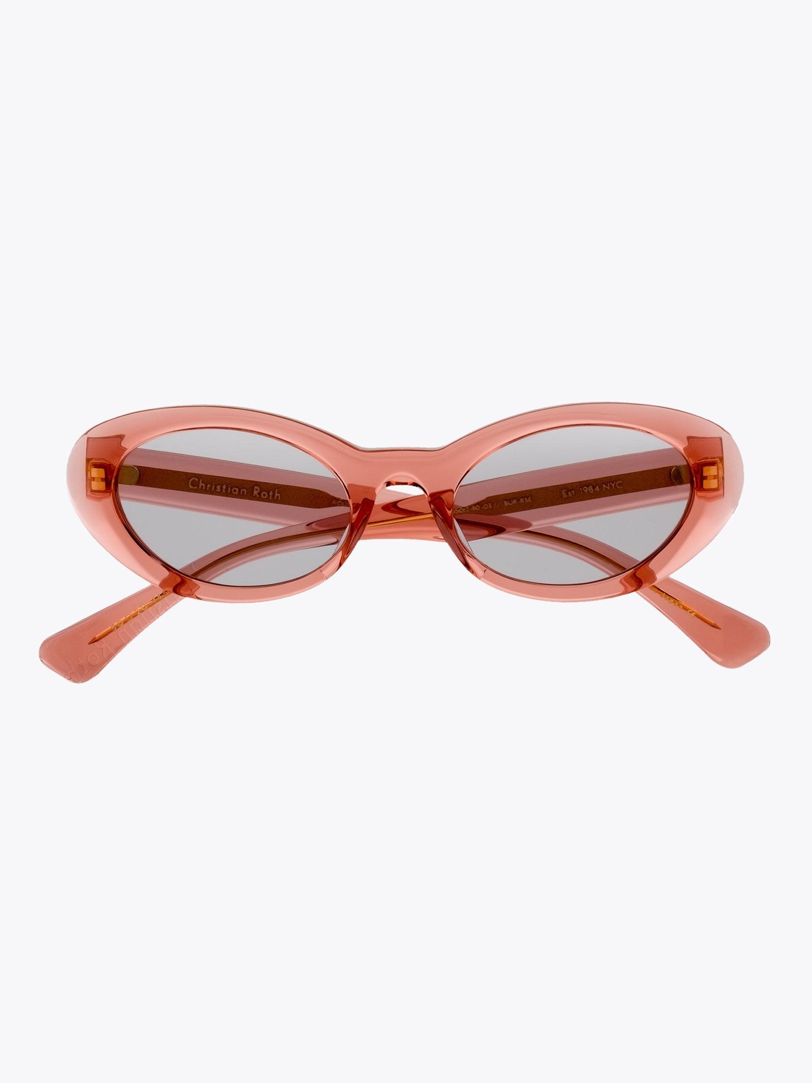 CHRISTIAN ROTH Round-Wav Rose Sunglasses - APODEP.com