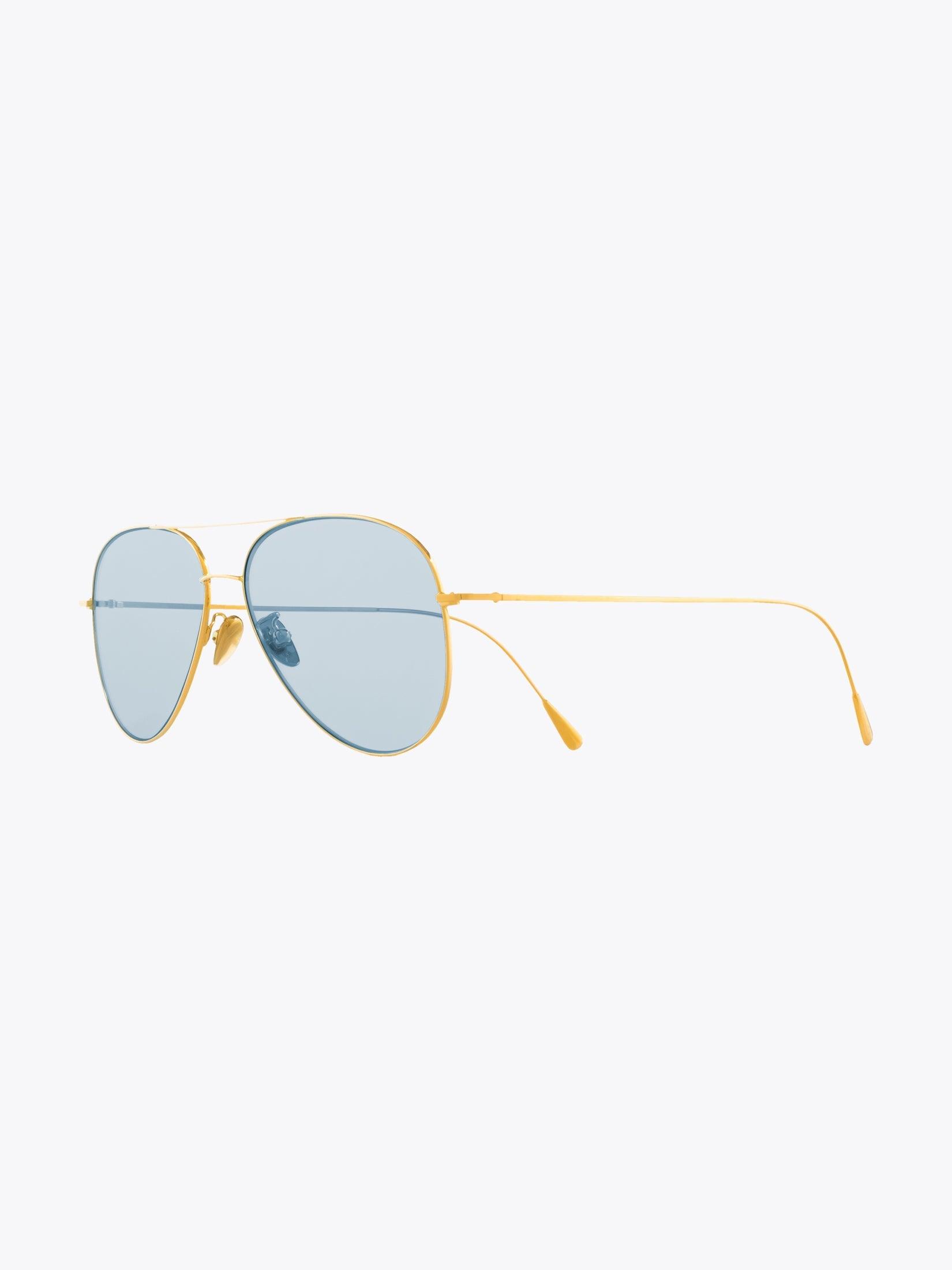 Cutler and Gross 1266 Gold Sunglasses - APODEP.com