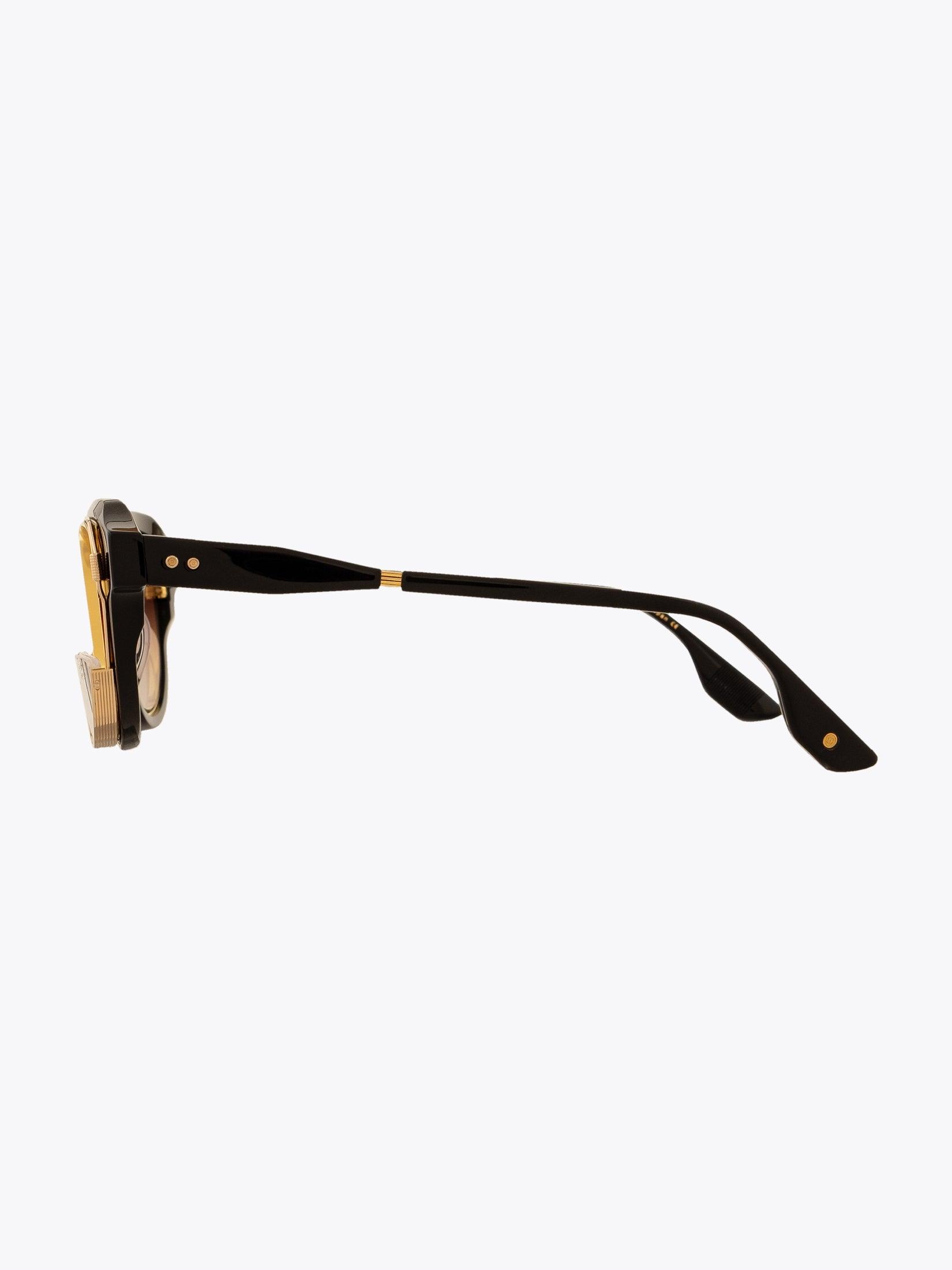 Dita Varkatope Black/Gold Sunglasses (DTS 707) — Side View