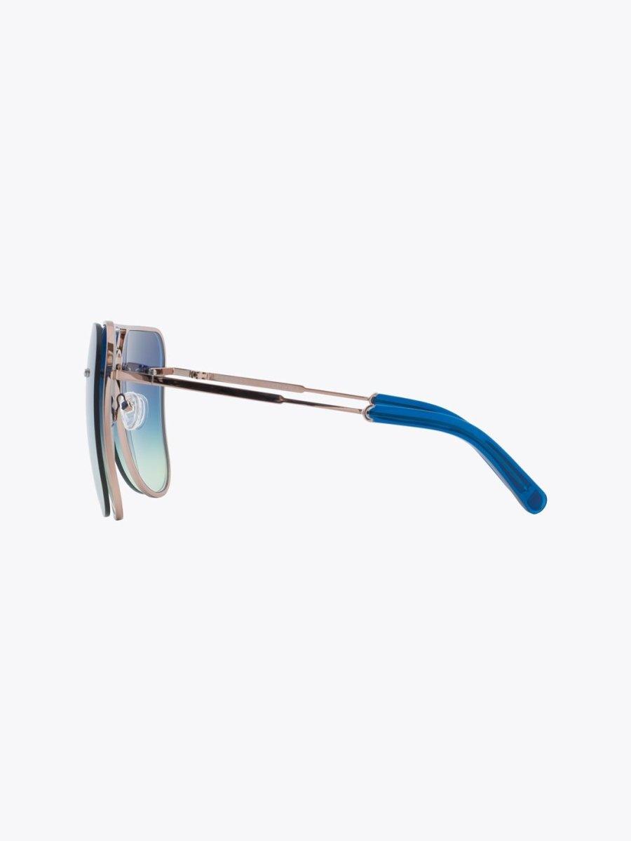 Fakbyfak X Manish Arora Gold/Blue/Blue Sunglasses - APODEP.com