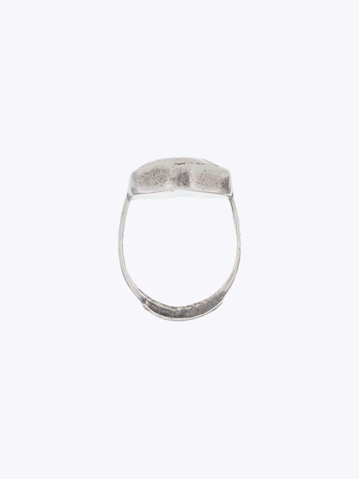 Goti Signet Ring AN517 Sterling Silver Profile View