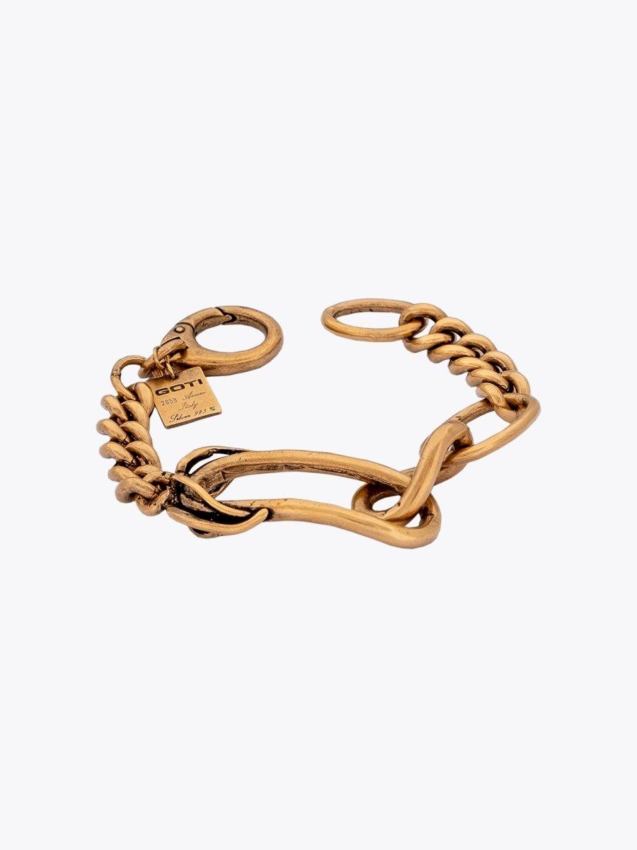 GOTI BR2044 Gold-Plated Silver Bracelet - APODEP.com