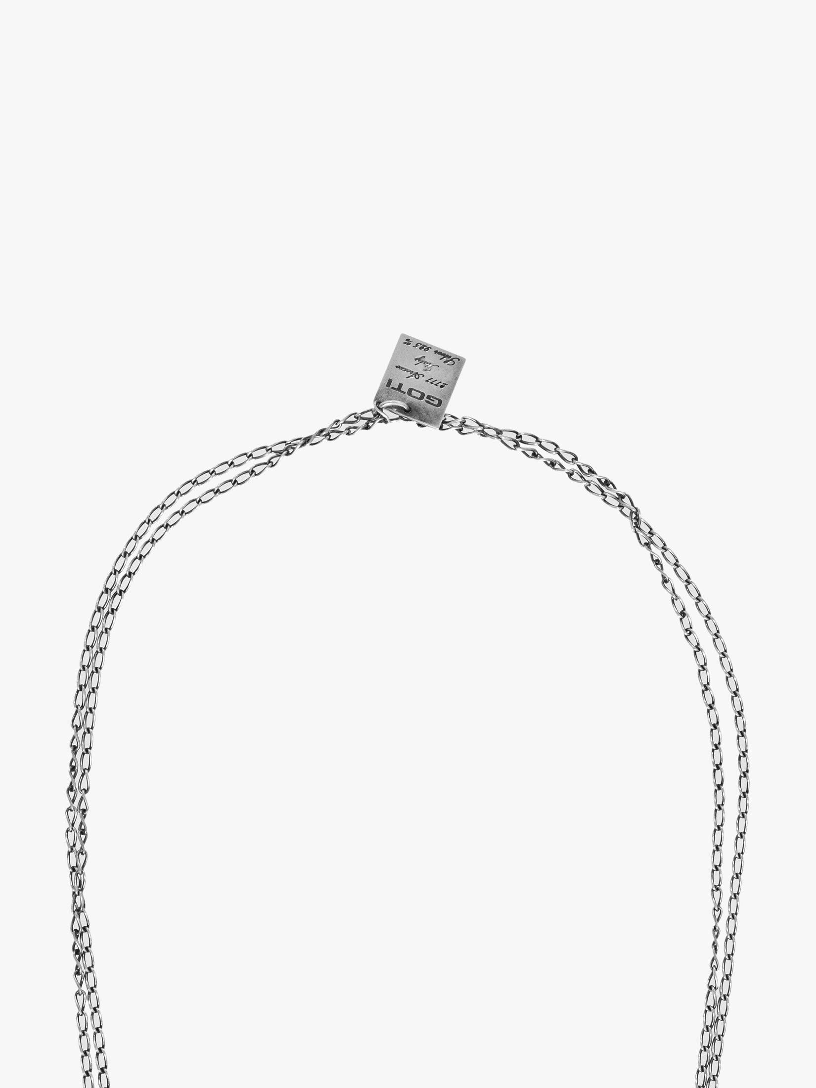 GOTI CN1146 Oxidised Silver Necklace - APODEP.com