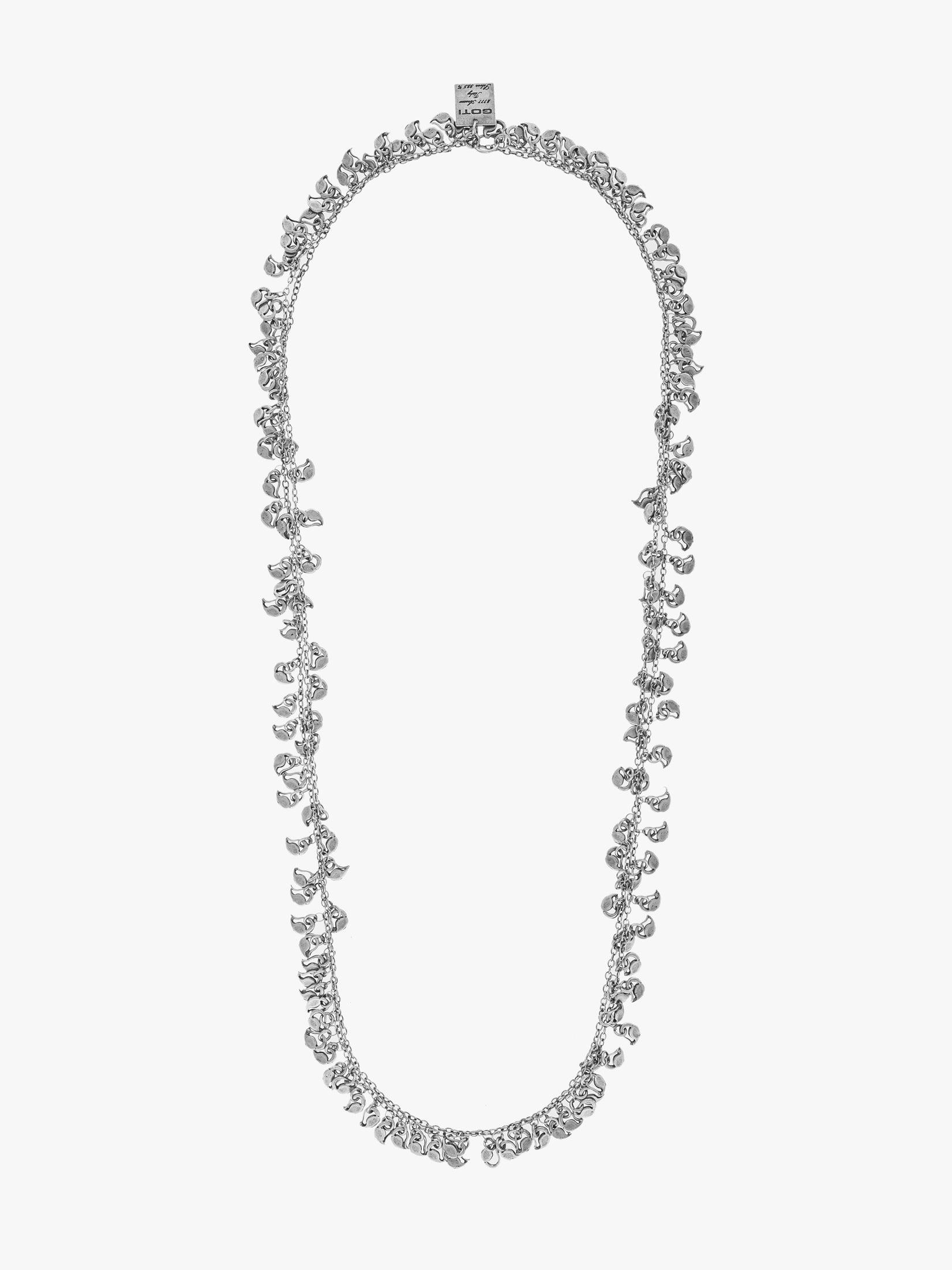 GOTI CN1283 Oxidised Silver Necklace - APODEP.com