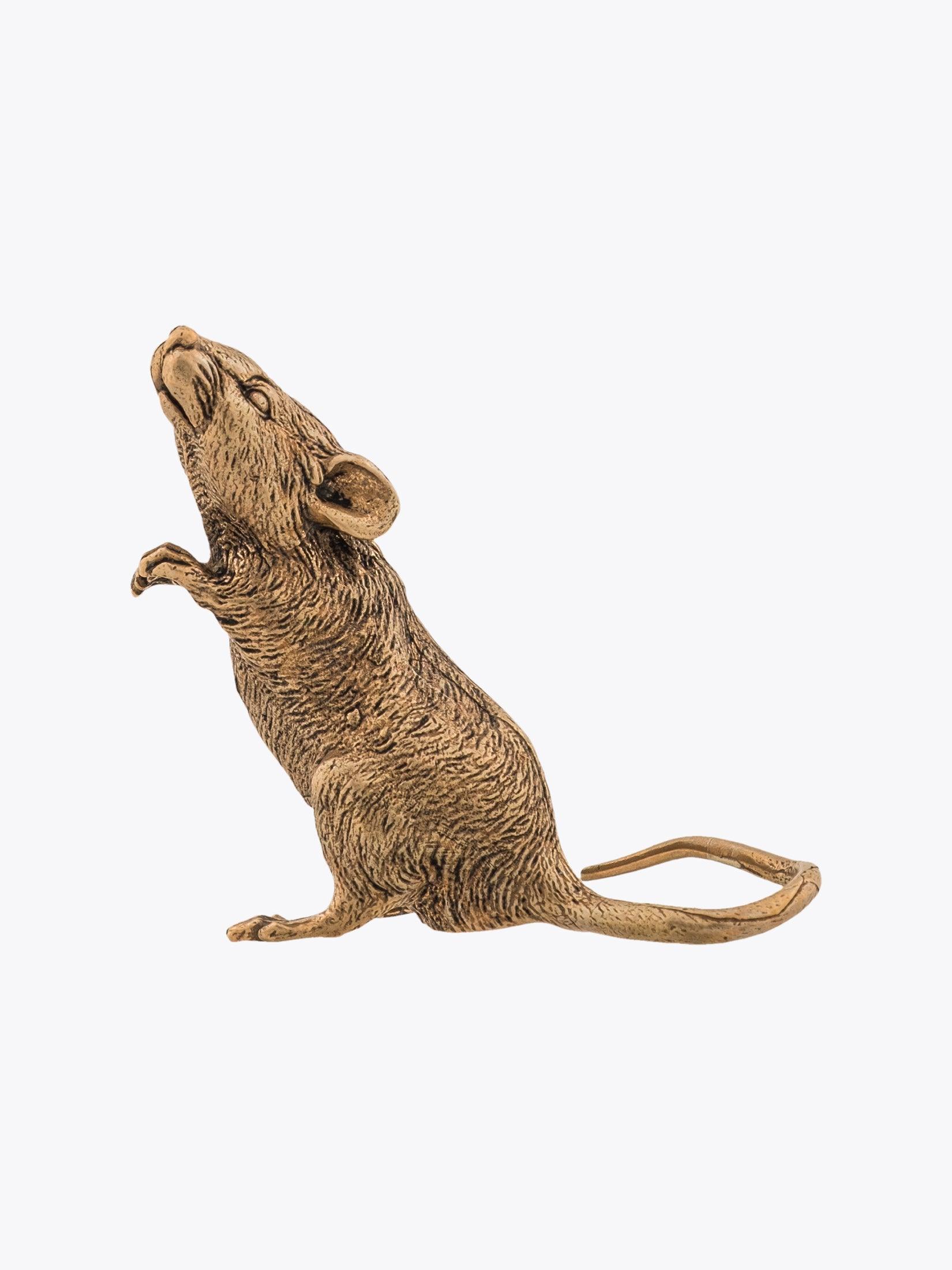 GOTI Lucky Mouse Brass Paperweight - APODEP.com