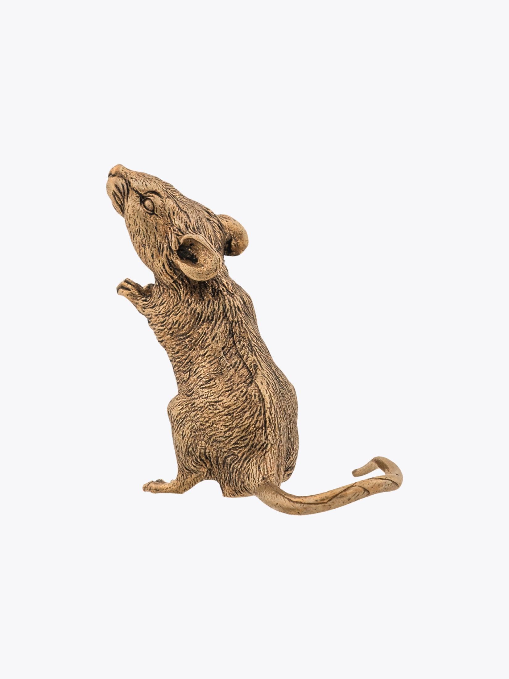 GOTI Lucky Mouse Brass Paperweight - APODEP.com